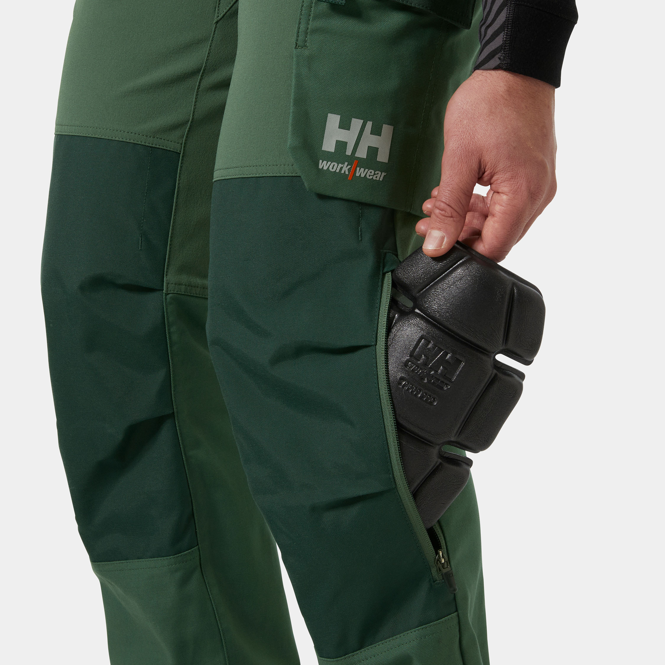 Helly Hansen Oxford 4X Connect&trade; bib and brace full stretch, Spruce/Darkest Spruce, large image number 7