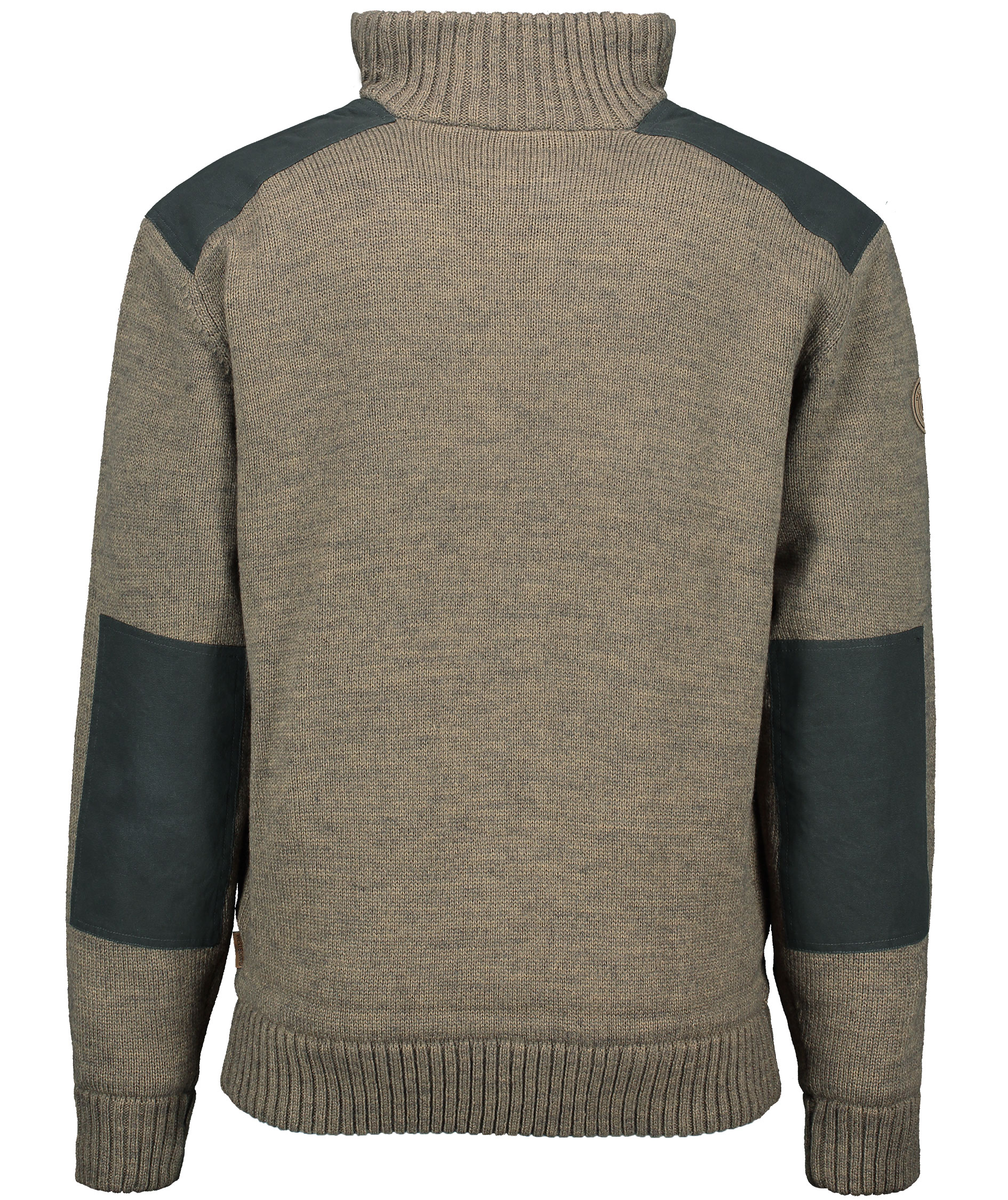 Westborn windbreaker stickad tr&ouml;ja, Brown Melange, large image number 4