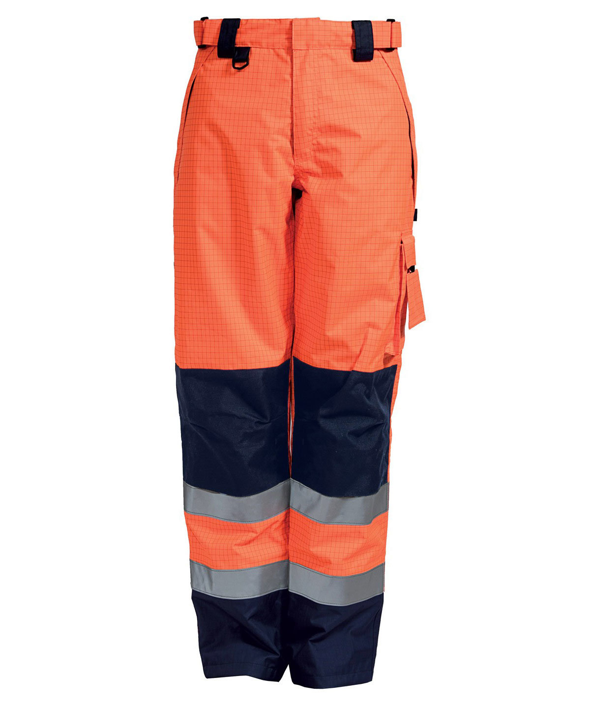 ELKA Securetech Multinorm Arbeitshose, Hi-vis Orange/Marine