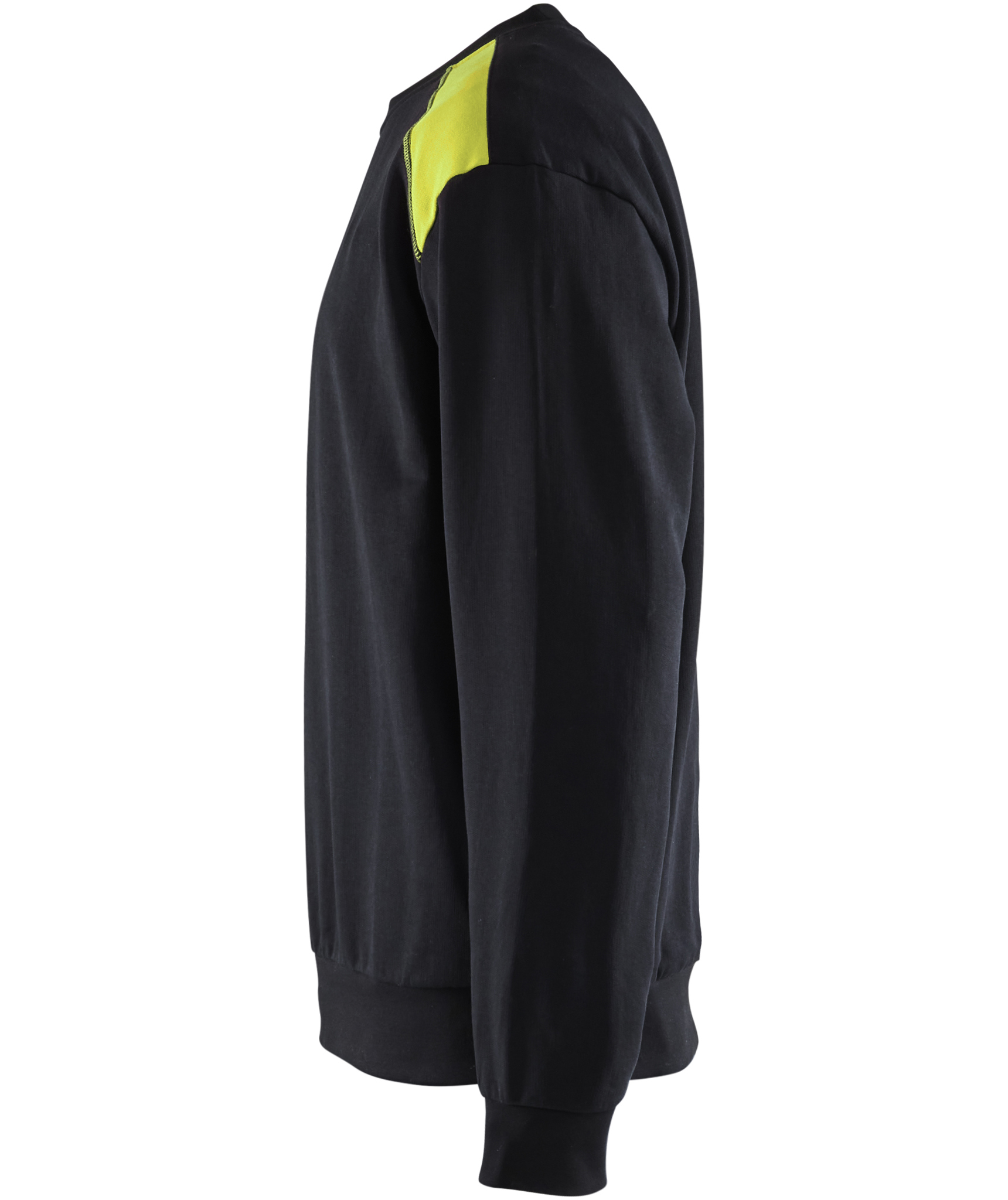 Bl&aring;kl&auml;der Sweatshirt, Schwarz/Hi-Vis Gelb, large image number 3