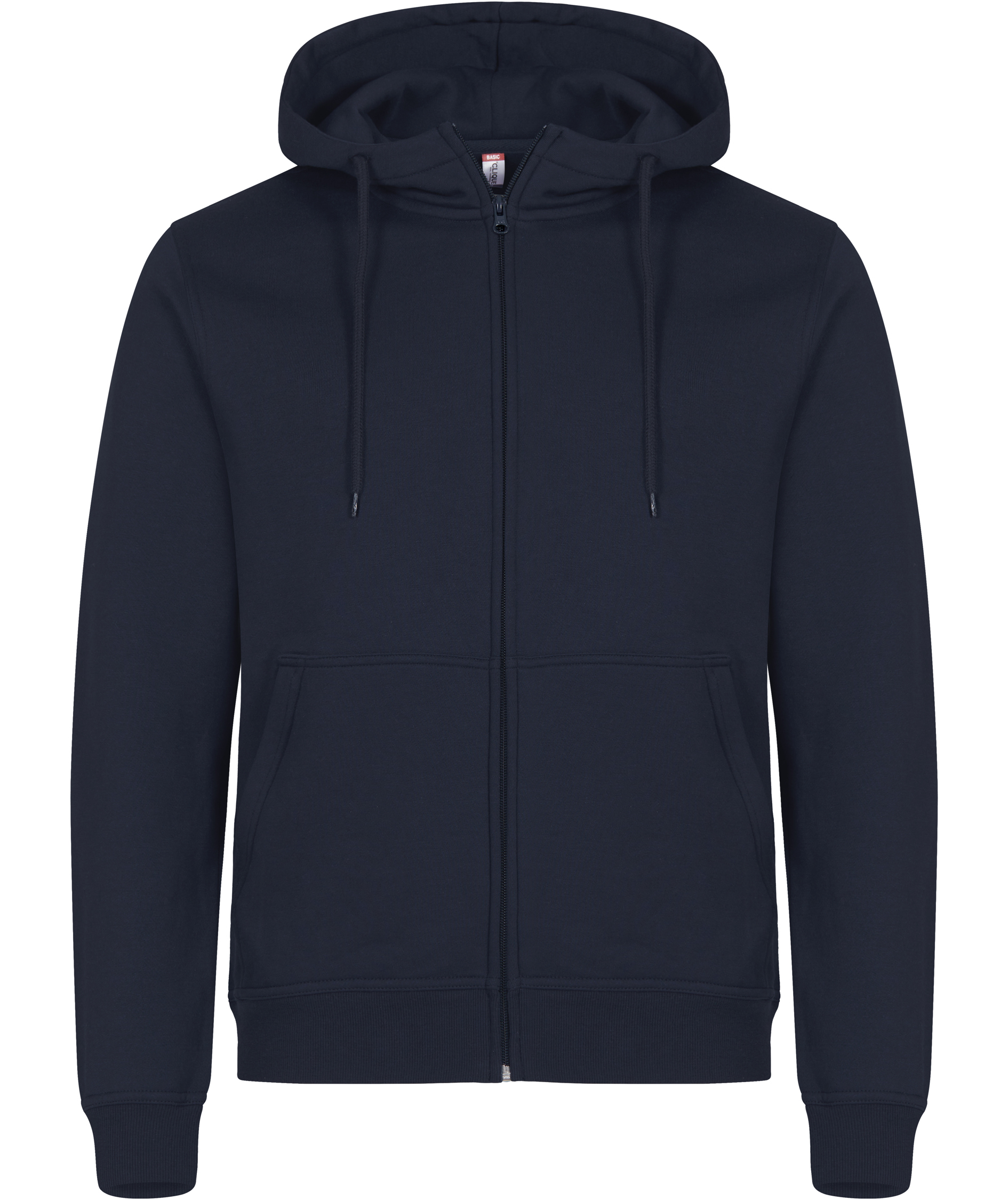 Clique Miami hoodie med dragkedja, M&ouml;rk Marinbl&aring;