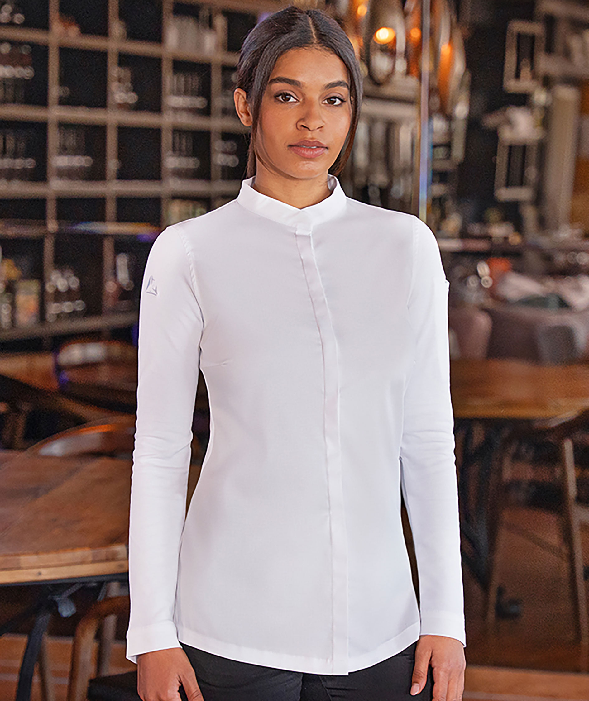 Karlowsky DIAMOND CUT&reg; Avantgarde dame kokkejakke, White , large image number 1