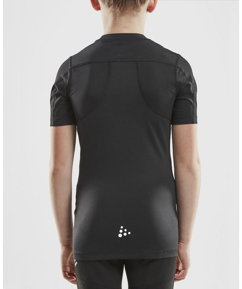 Craft Pro Control kompressions T-shirt til b&oslash;rn, Black, large image number 2