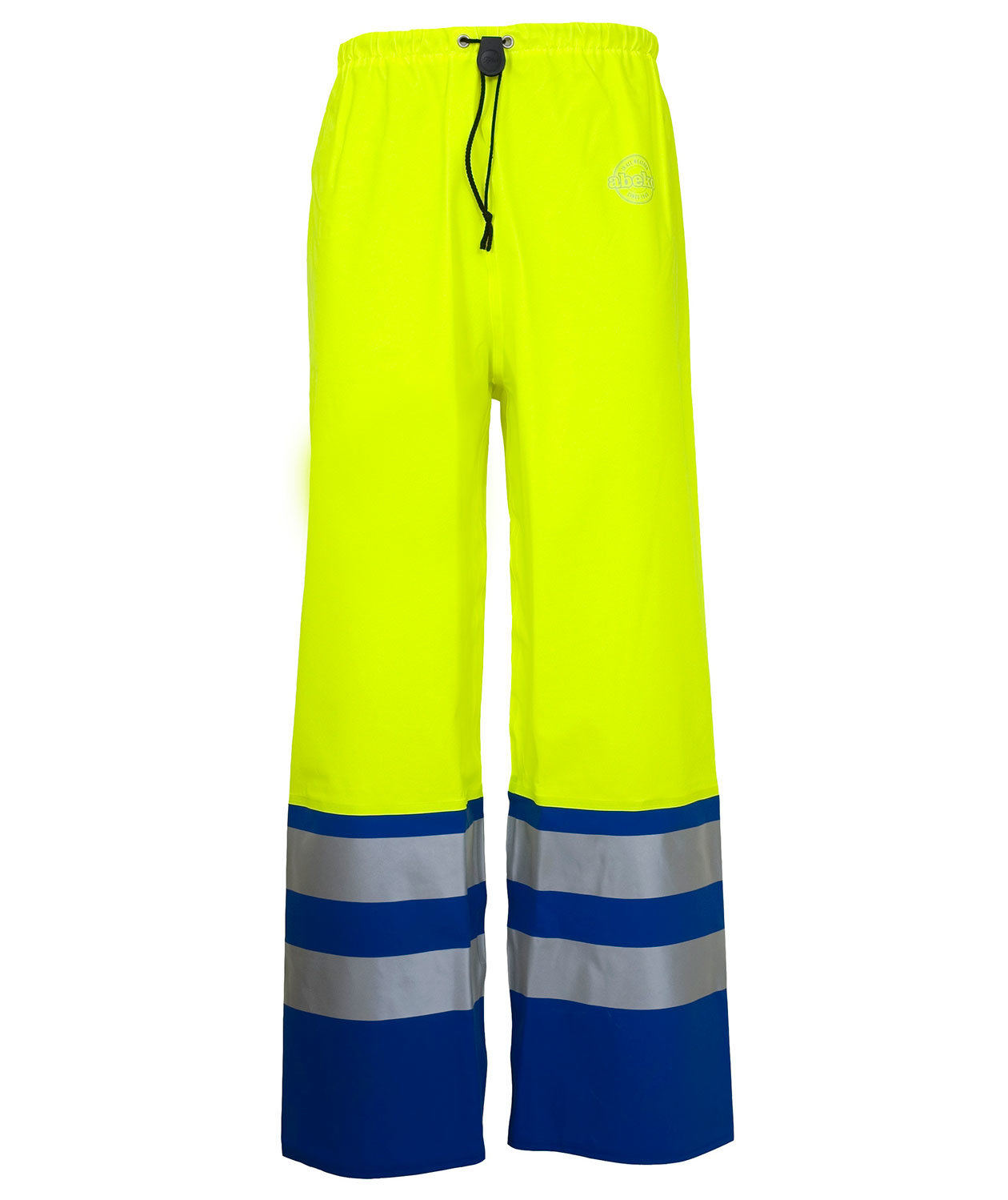 Abeko Atec regnbyxa, Varsel Gul/Bl&aring;