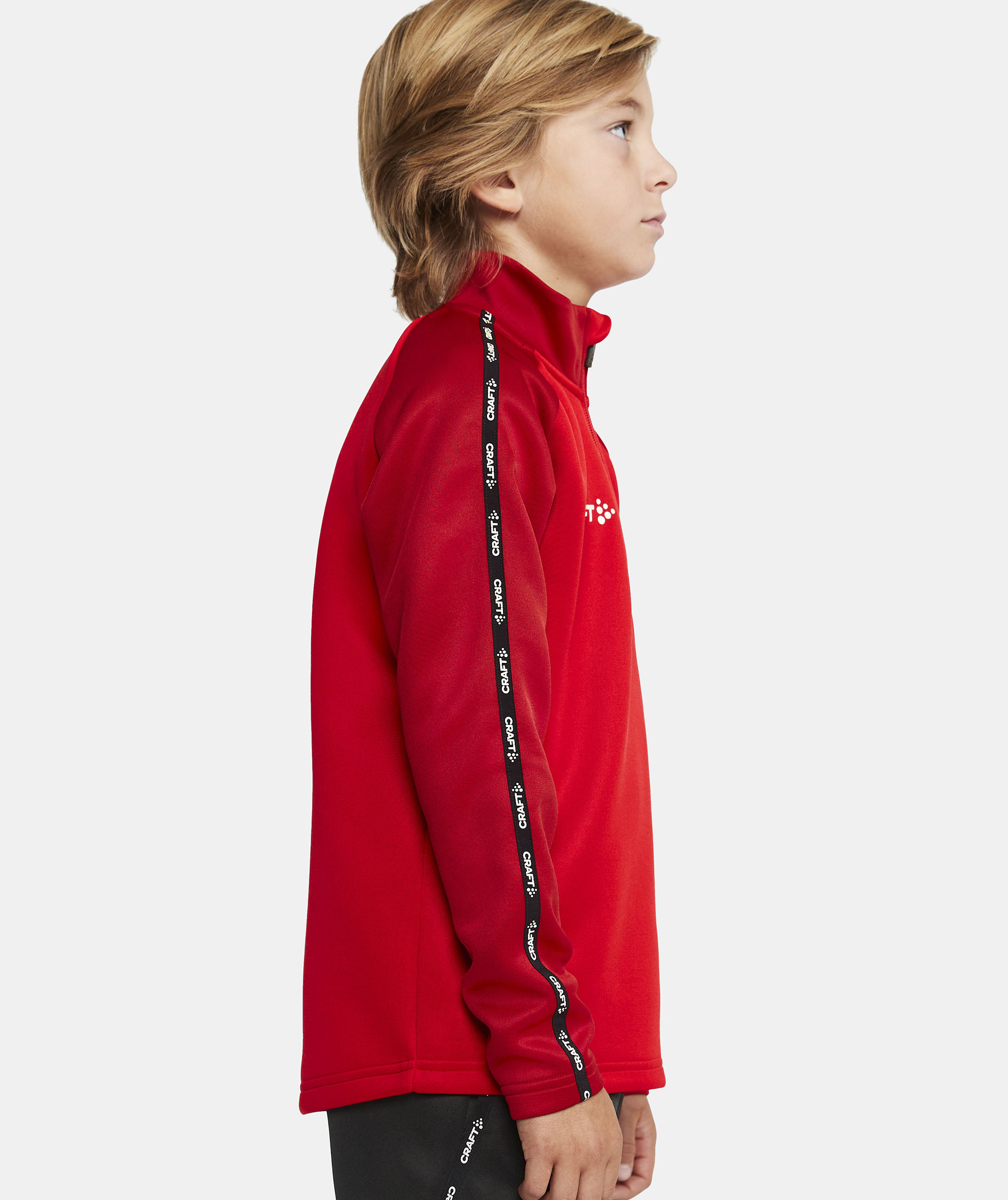Craft Squad 2.0 halfzip tr&aelig;ningstr&oslash;je til b&oslash;rn, Bright Red-Express, large image number 6