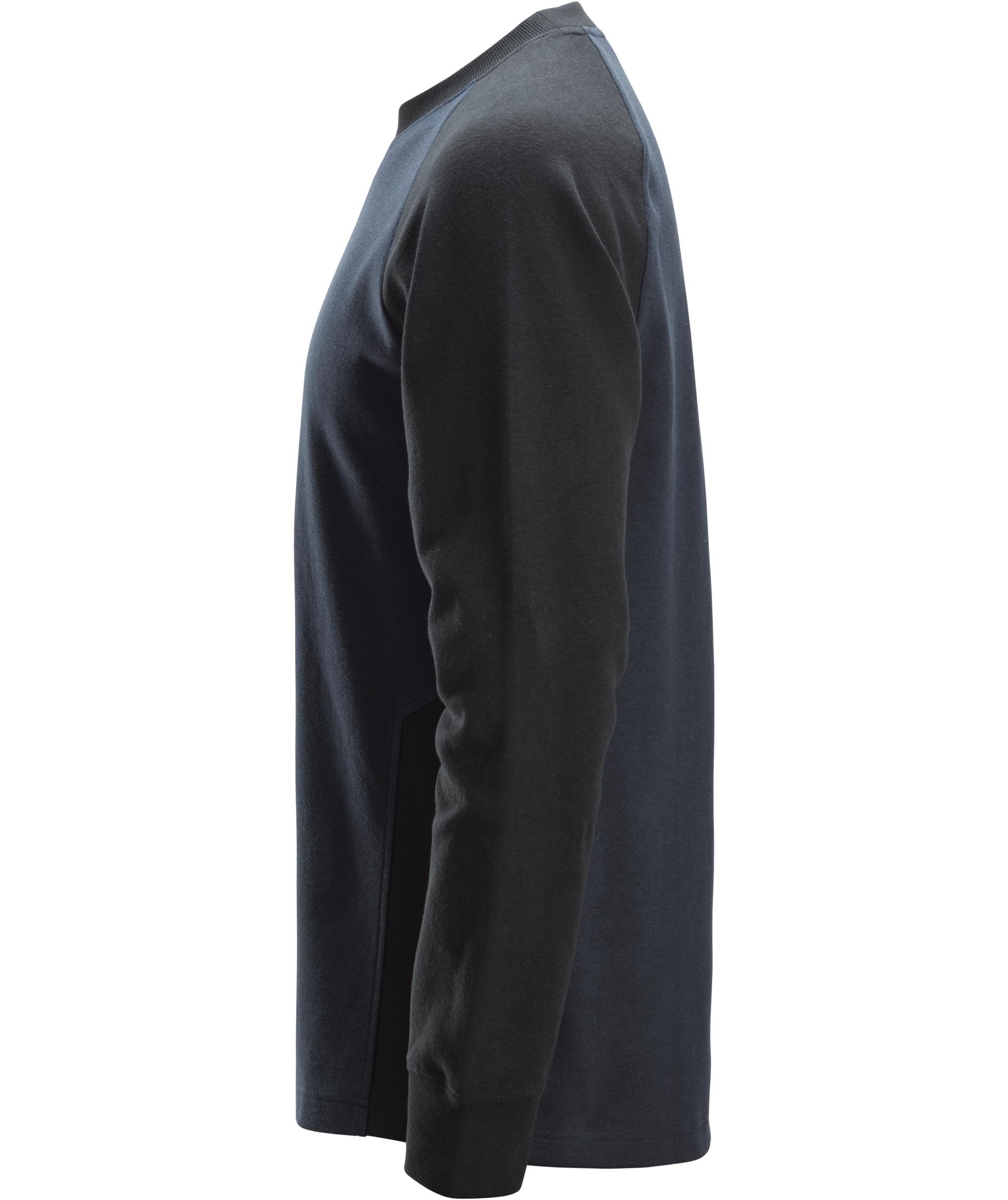 Snickers lang&aelig;rmet T-shirt 2840, Navy/black, large image number 3