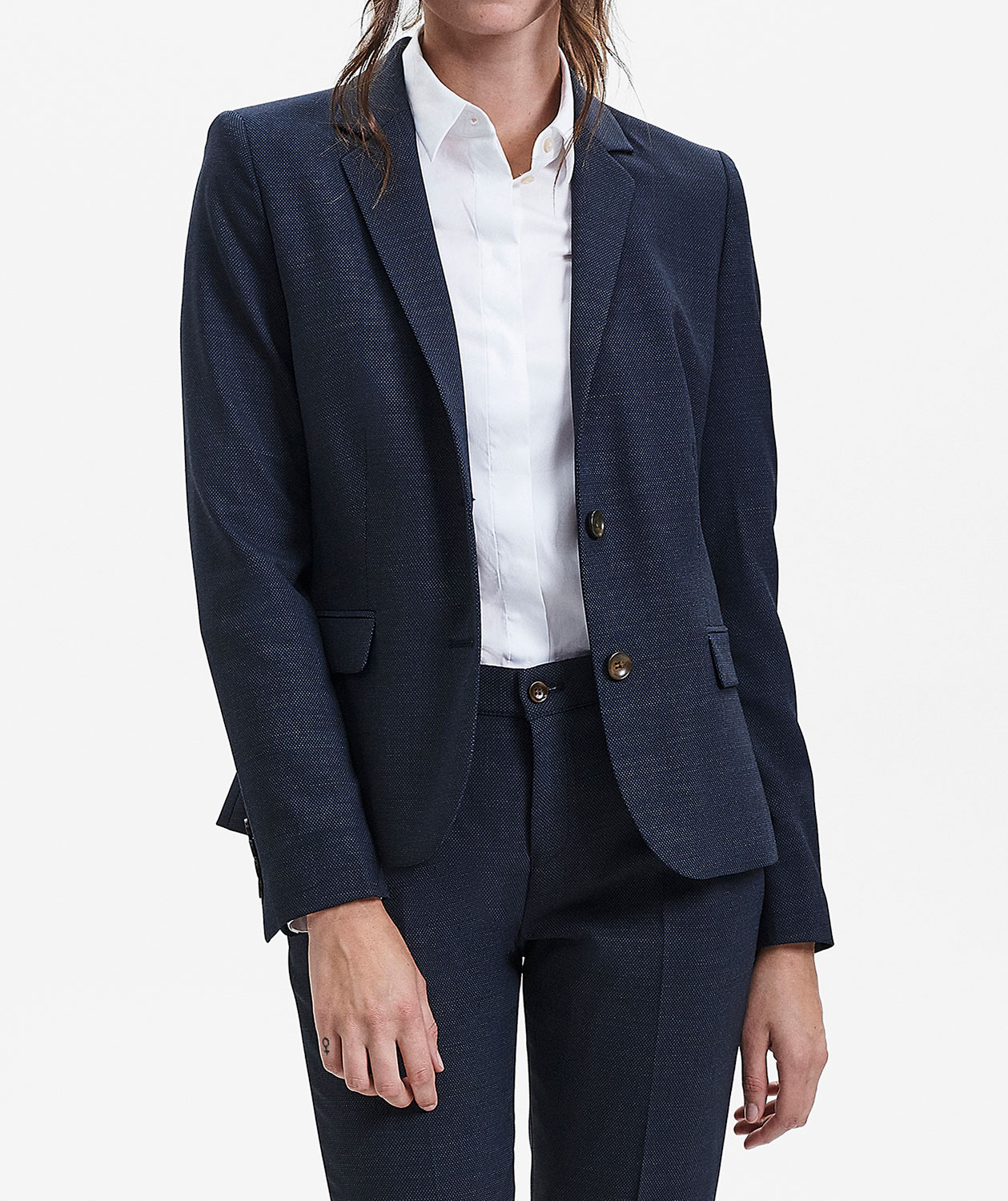 Sunwill Bistretch Modern fit kavaj dam, Navy