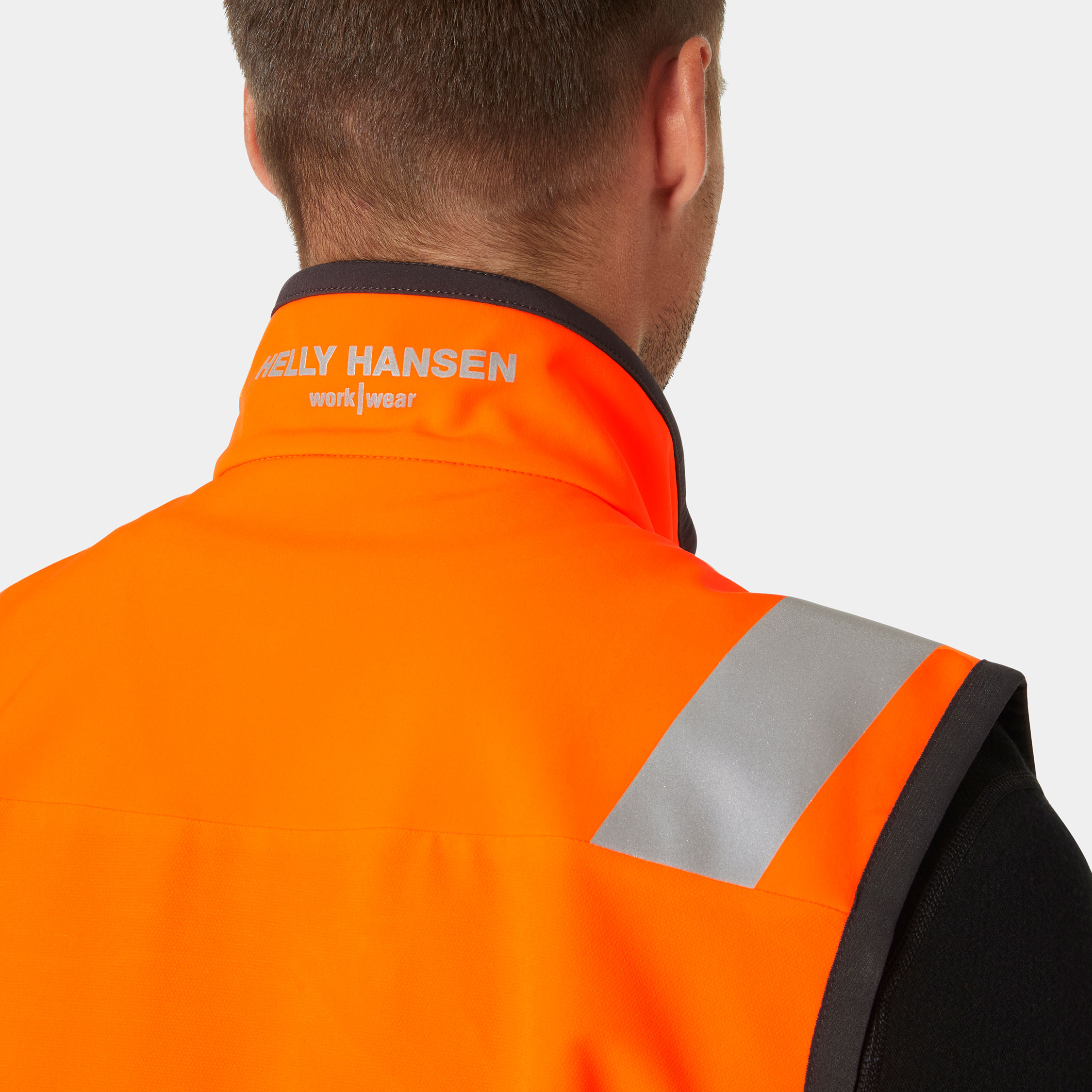 Helly Hansen Alna 4X Tech Weste full stretch, Hi-vis Orange/Ebony, large image number 5
