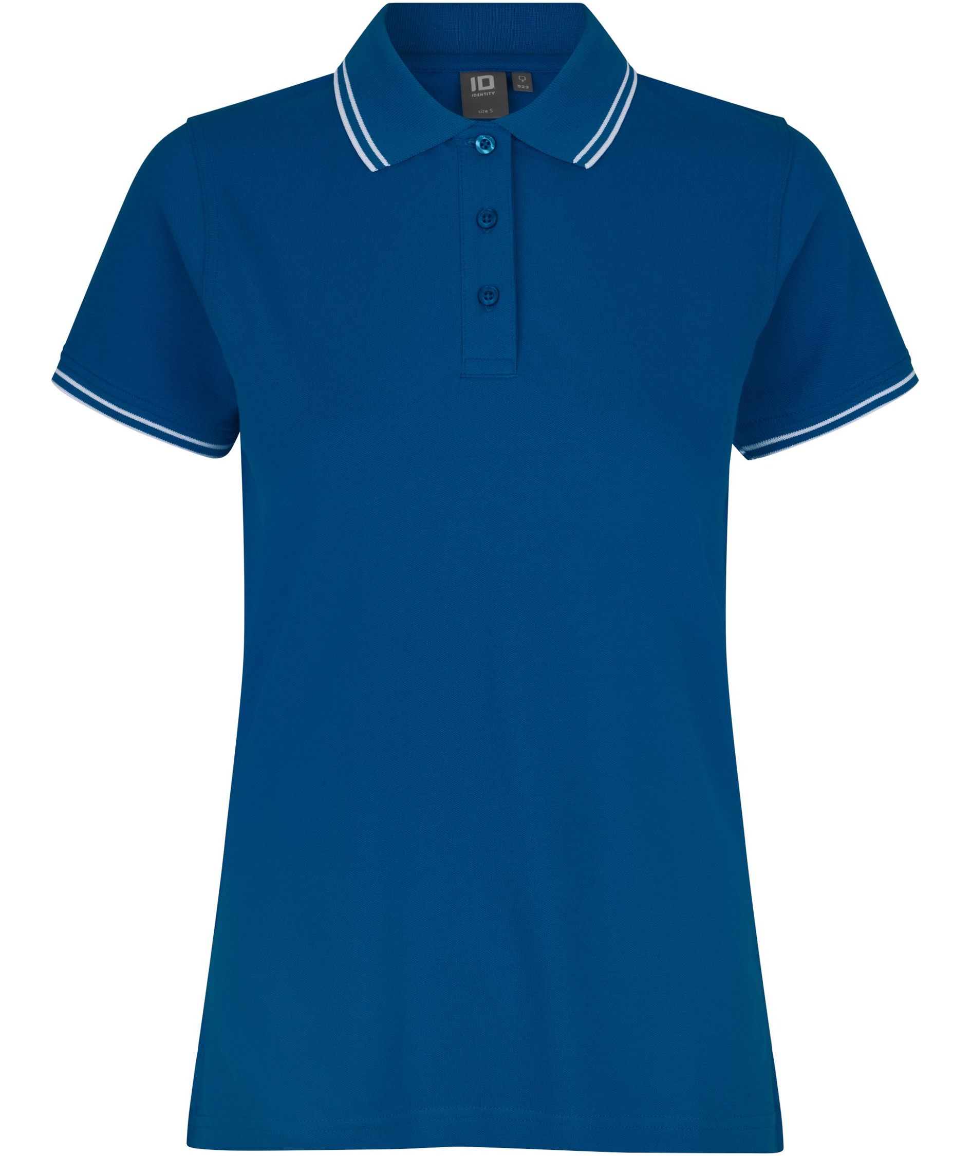 ID stretch dame polo T-shirt, Azure, Azure, swatch