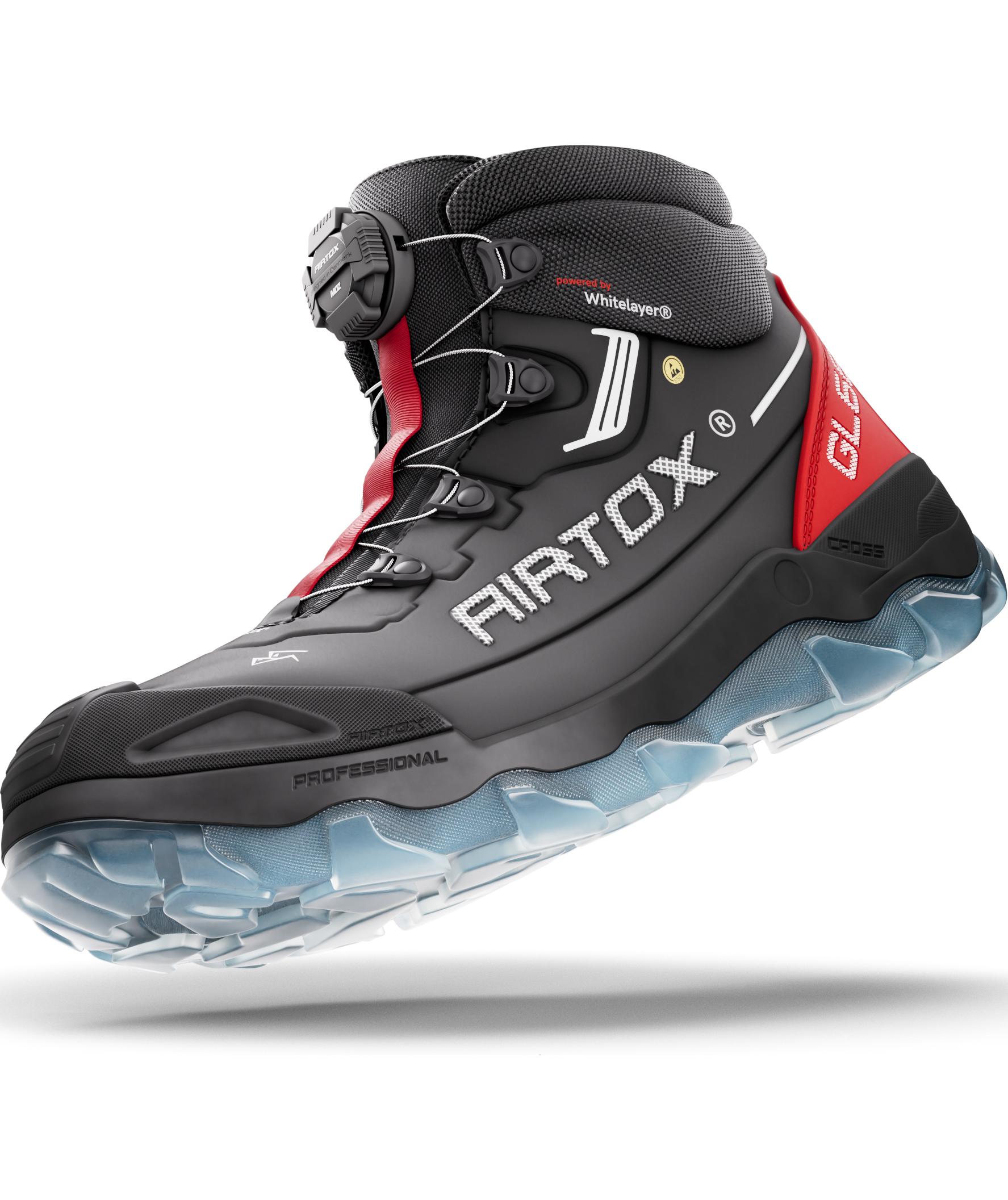 Airtox GL66 skyddsk&auml;ngor S3, Svart/R&ouml;d, large image number 5