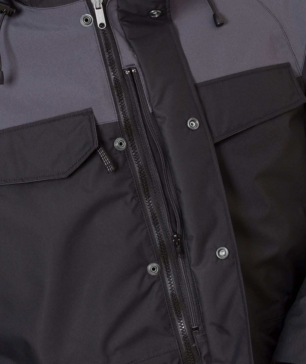 Kansas Airtech 3-i-1 vinterjakke, Sort/Gr&aring;, large image number 2