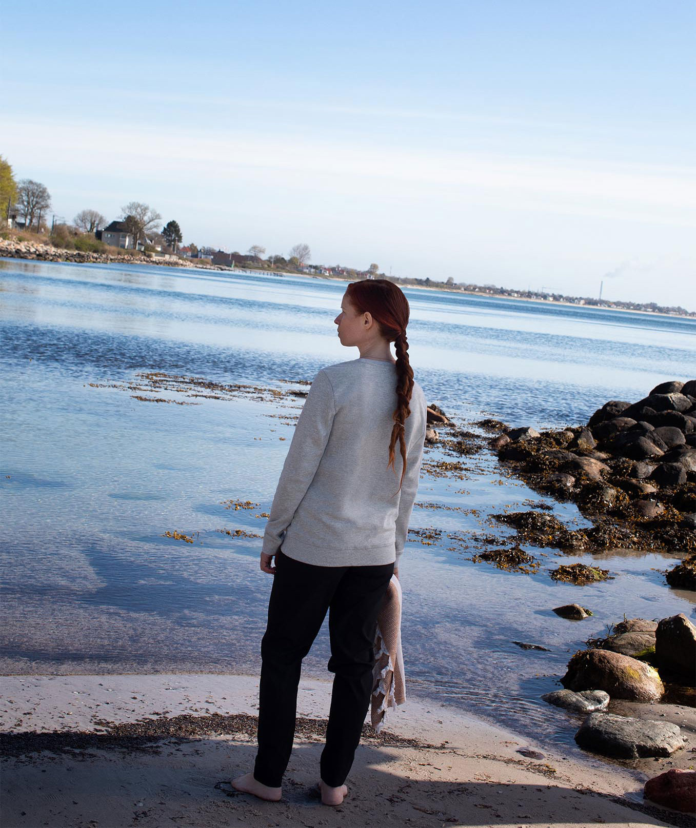 ID &oslash;kologisk dame sweatshirt, Lysegr&aring; Melange, large image number 5