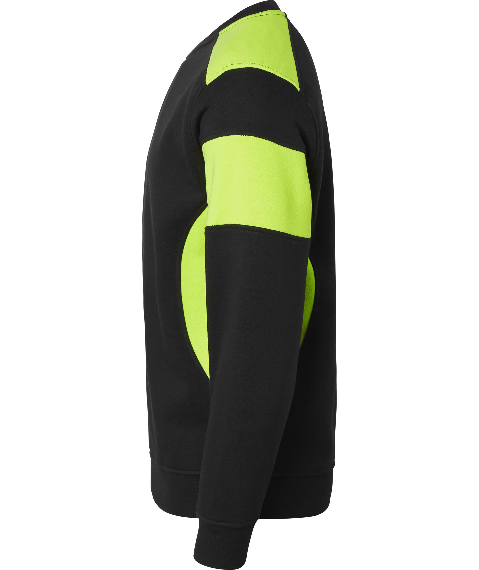Top Swede Sweatshirt 221, Schwarz/Hi-Vis Gelb, large image number 3