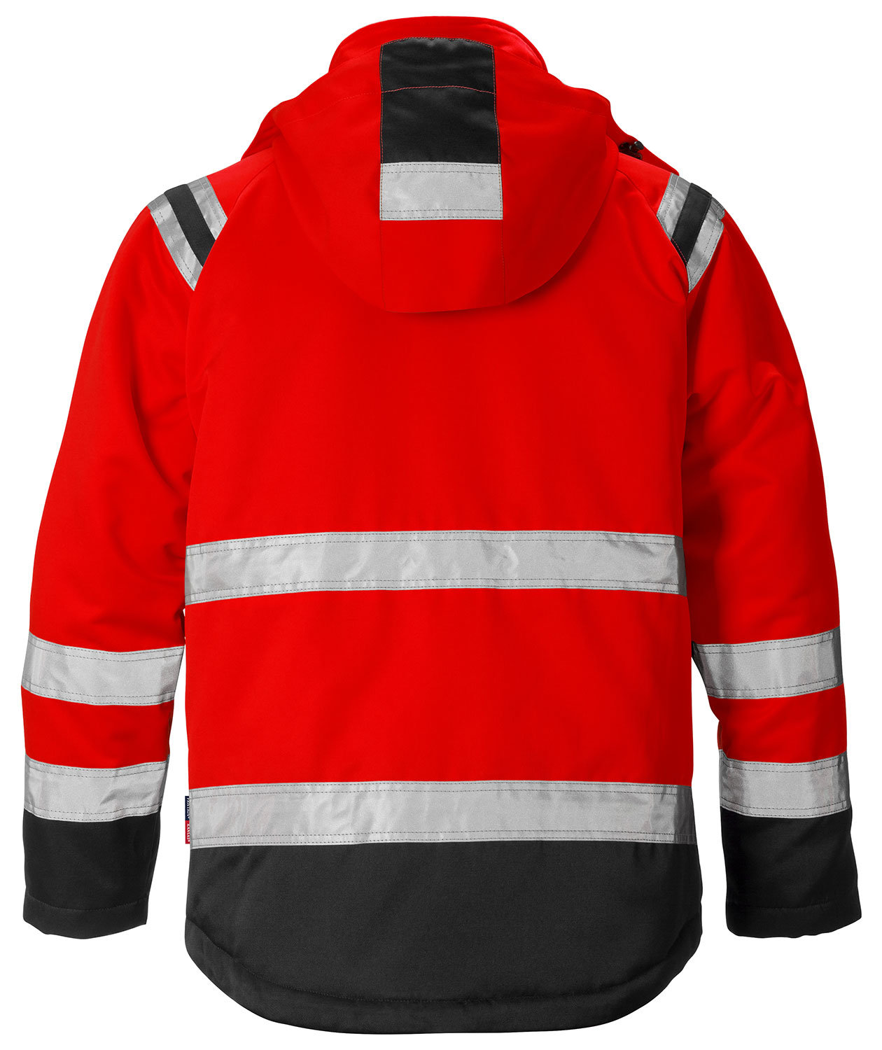 Fristads winter jacket 4043, Hi-vis Red/Black, large image number 1