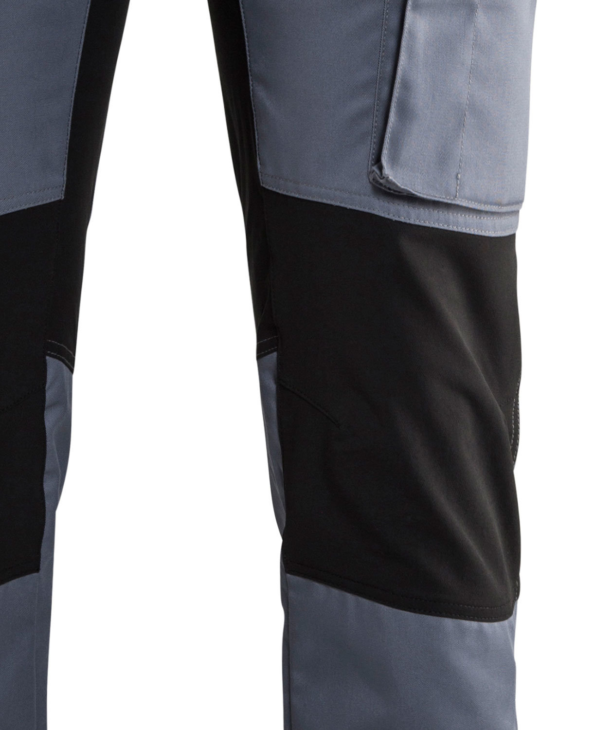 Bl&aring;kl&auml;der Unite servicebukser, Gr&aring;/Sort, large image number 3