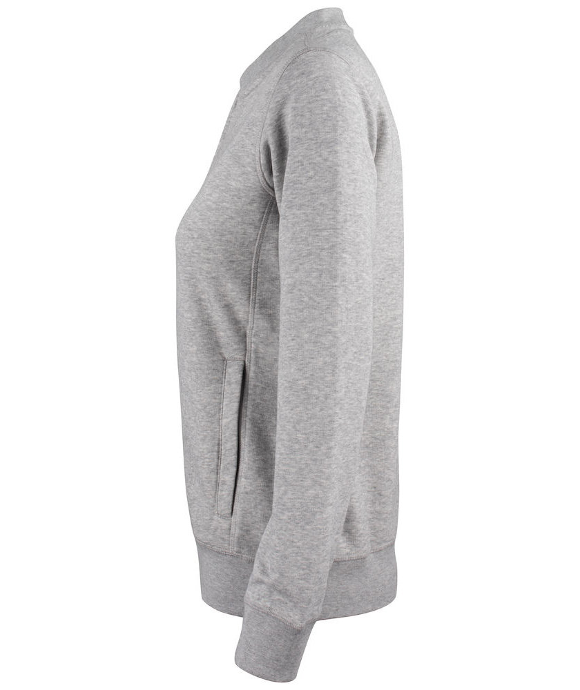 Clique Premium OC cardigan dam, Gr&aring; Melange, large image number 3