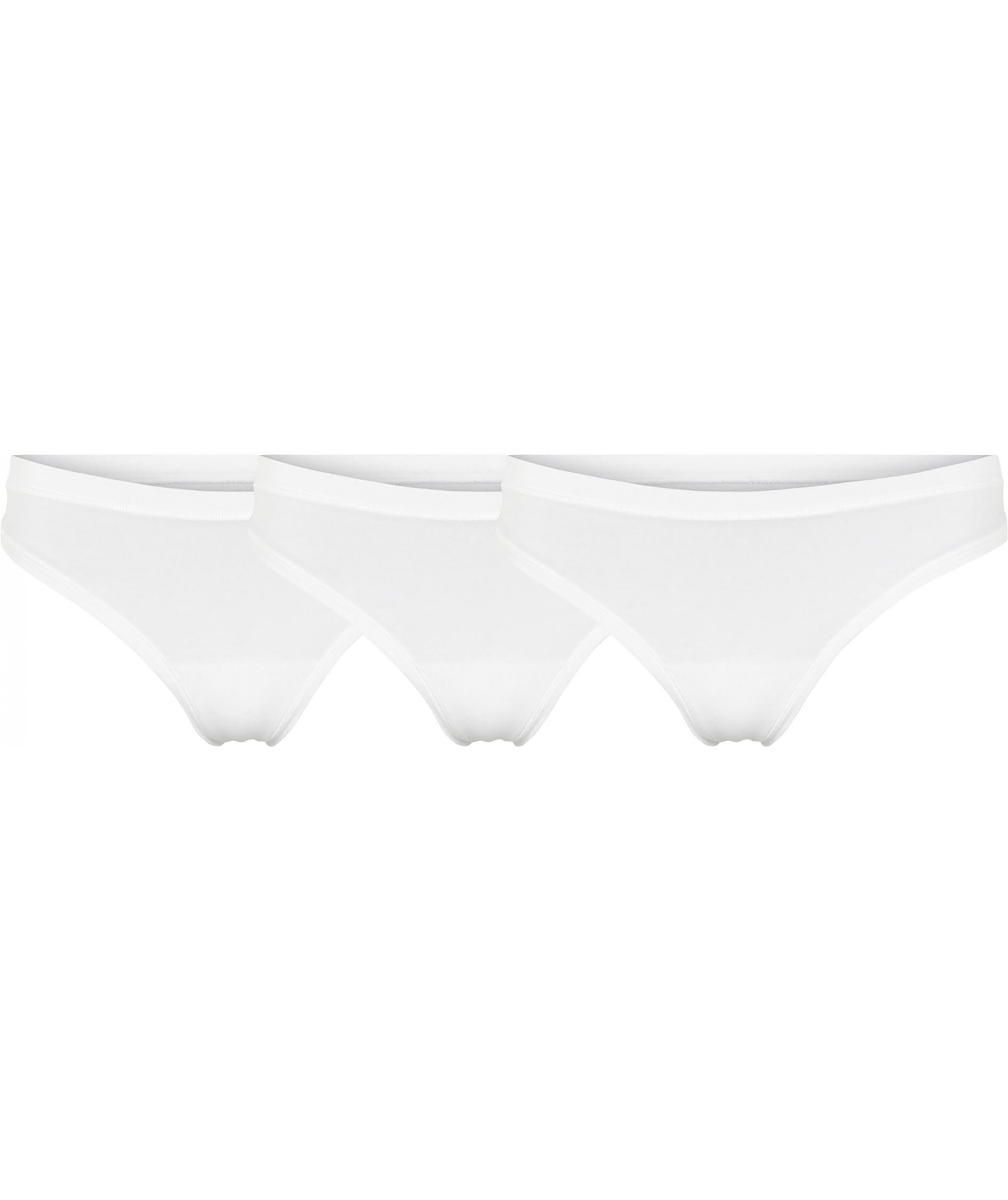 JBS of Denmark 3-pack women's thong, White, White, swatch