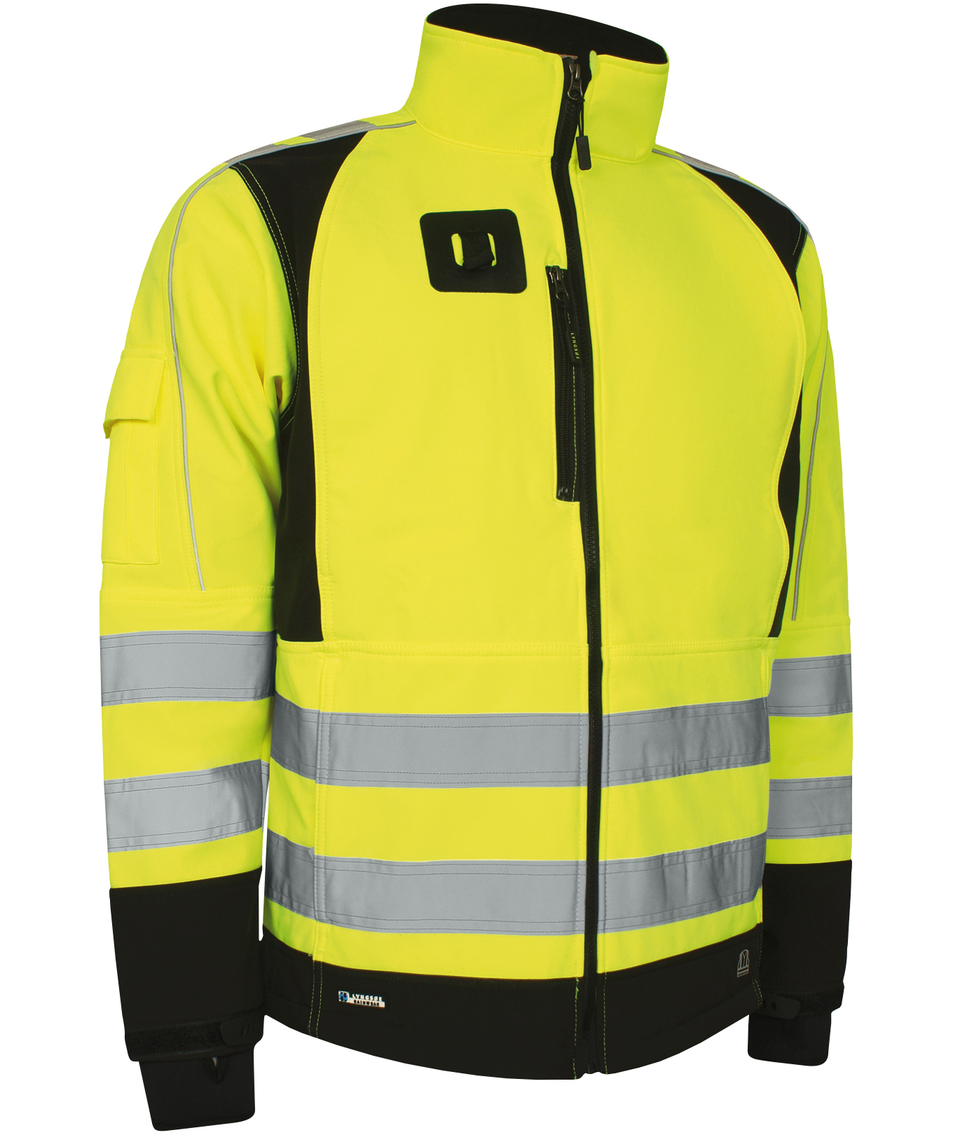 Lyngs&oslash;e Softshelljacke, Hi-vis Gelb/Schwarz