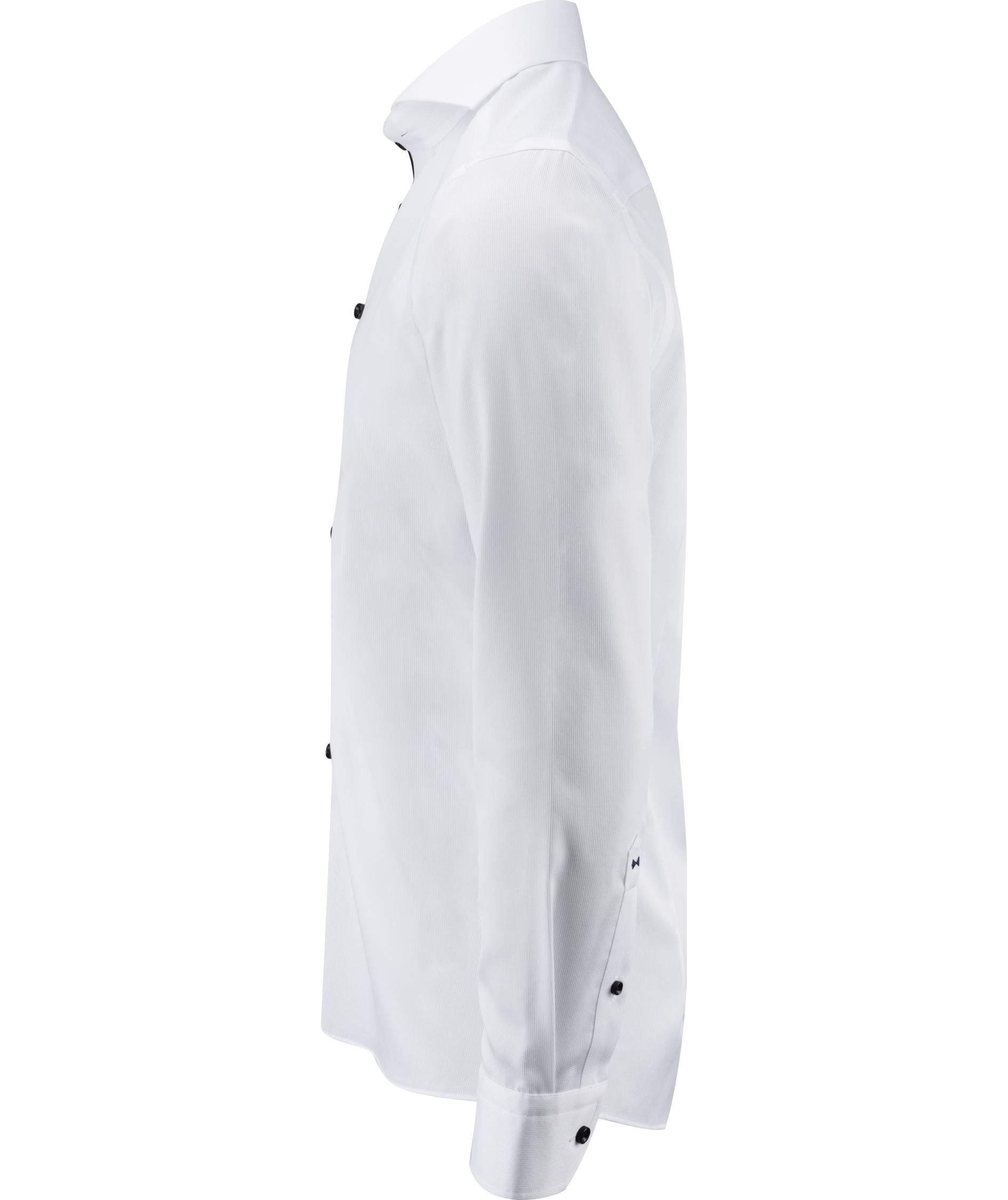 J. Harvest & Frost Twill Purple Bow 146 slim fit skjorta, Vit, large image number 2