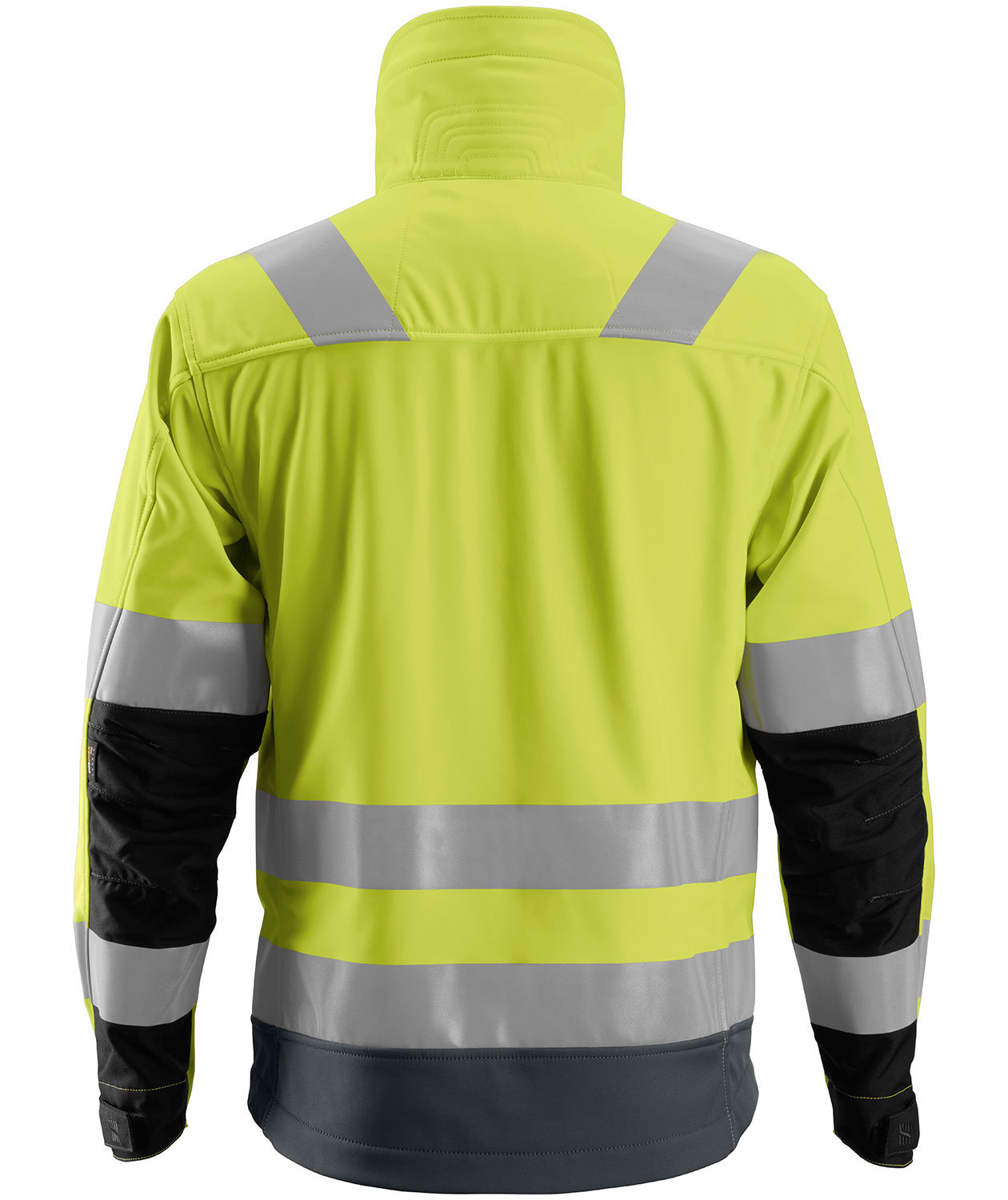 Snickers AllroundWork softshelljakke 1230, Hi-Vis Gul/Gr&aring;, large image number 2