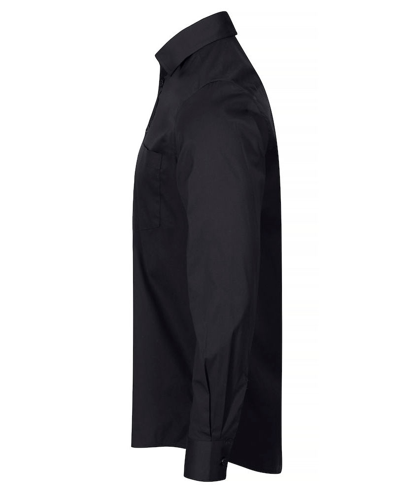 Clique Stretch Shirt, Sort, large image number 3