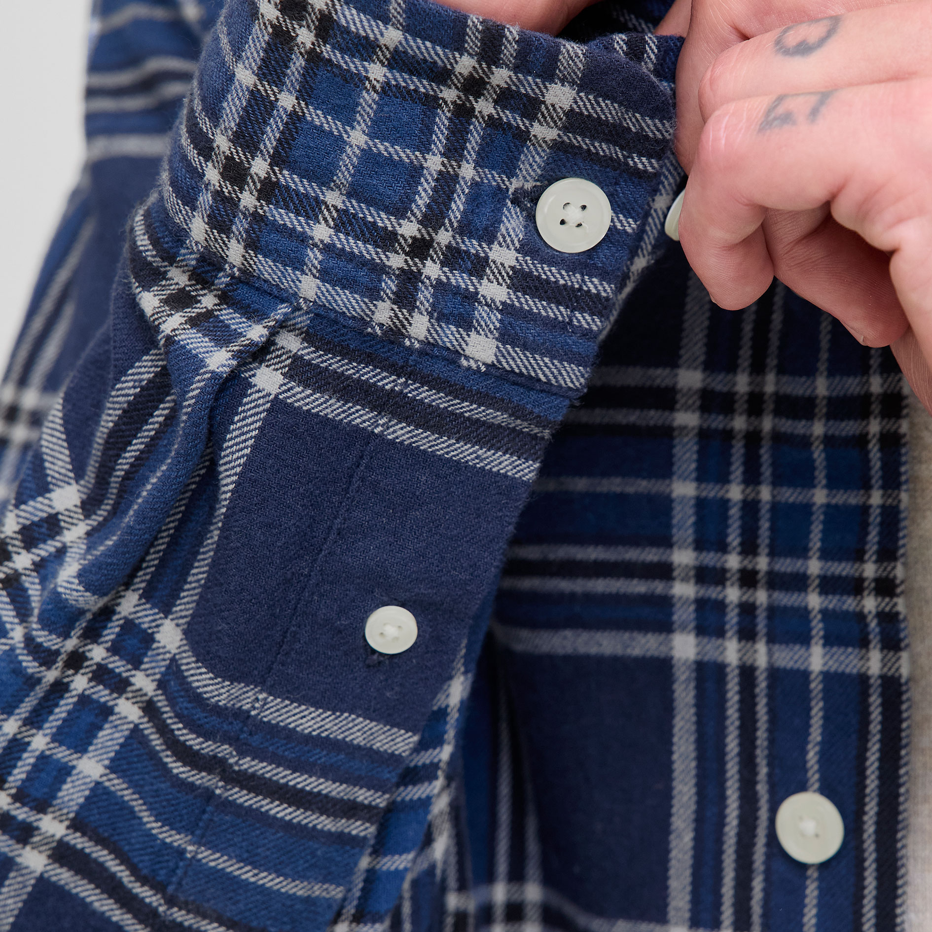 Jack & Jones Premium JPRBLUBROOK CHECK skjorte, Dark navy, large image number 5