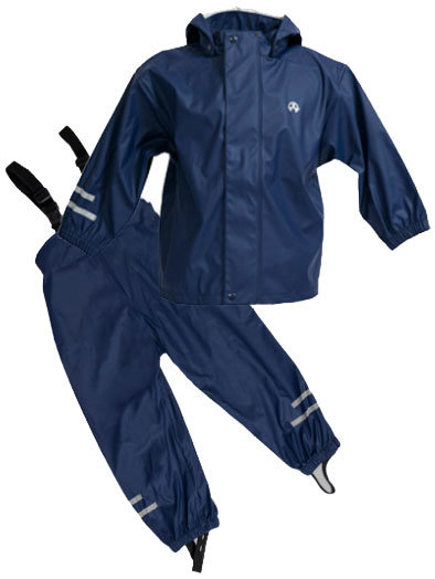 ELKA Elements PU regnst&auml;ll barn, Marinbl&aring;