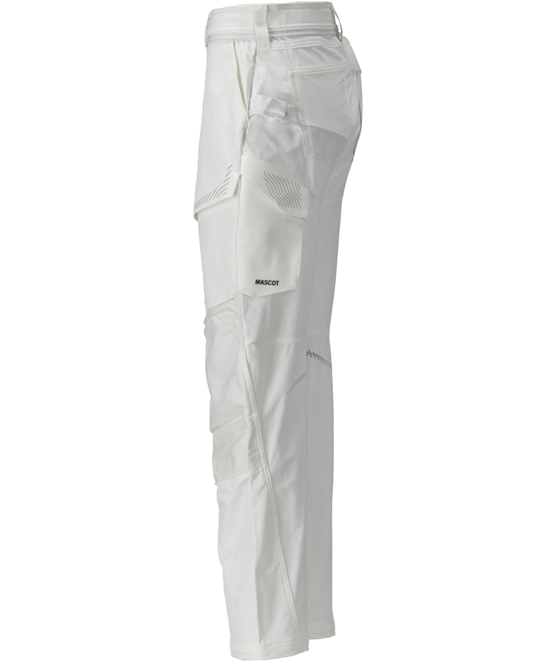 Mascot Customized diamond fit dame arbejdsbukser full stretch, Hvid, Hvid, large image number 3