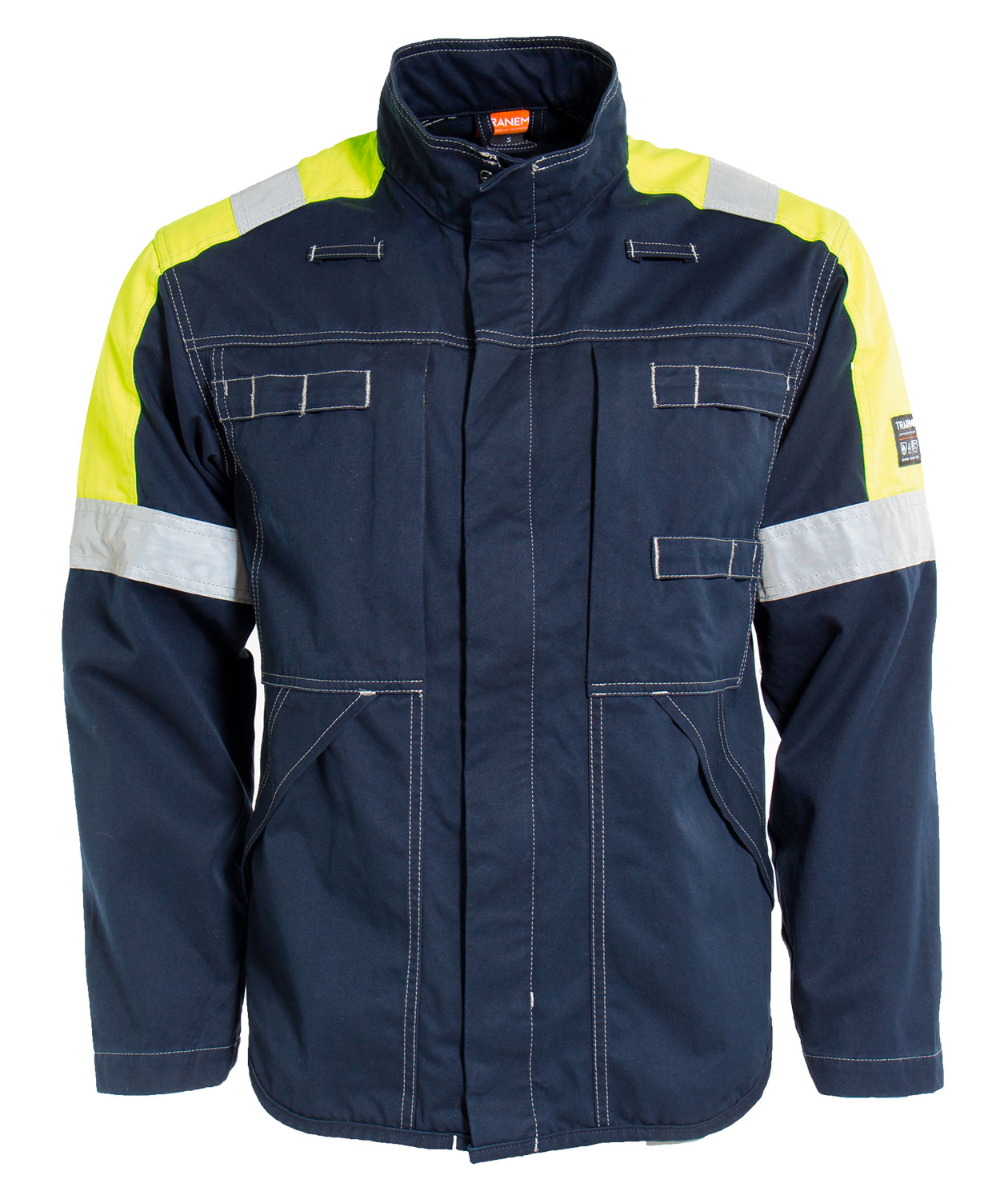 Tranemo Cantex 57 Arbeitsjacke, Hi-vis gelb/marineblau