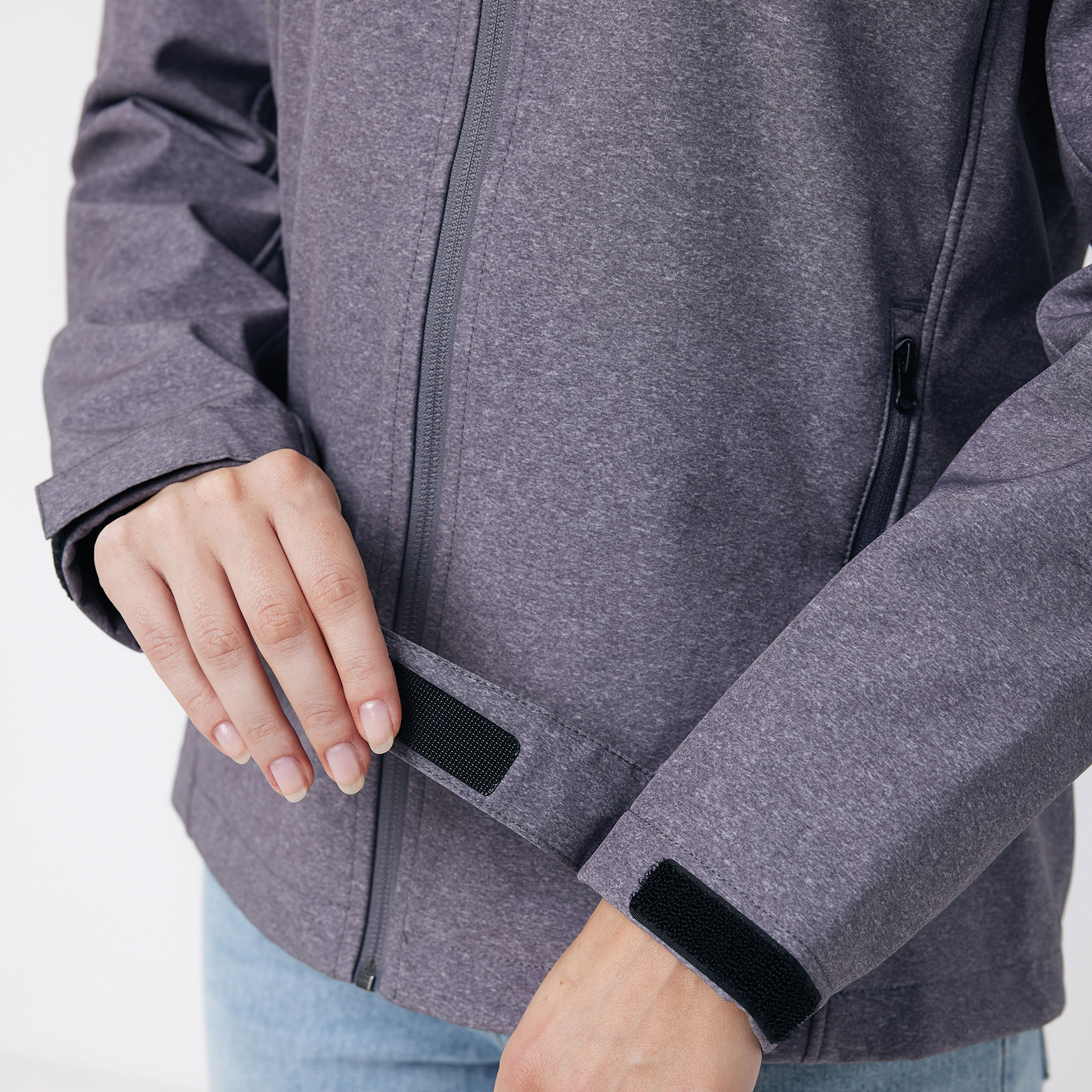 Iqoniq Makalu women's softshell jacket, Vulcano Heather Grey, large image number 6