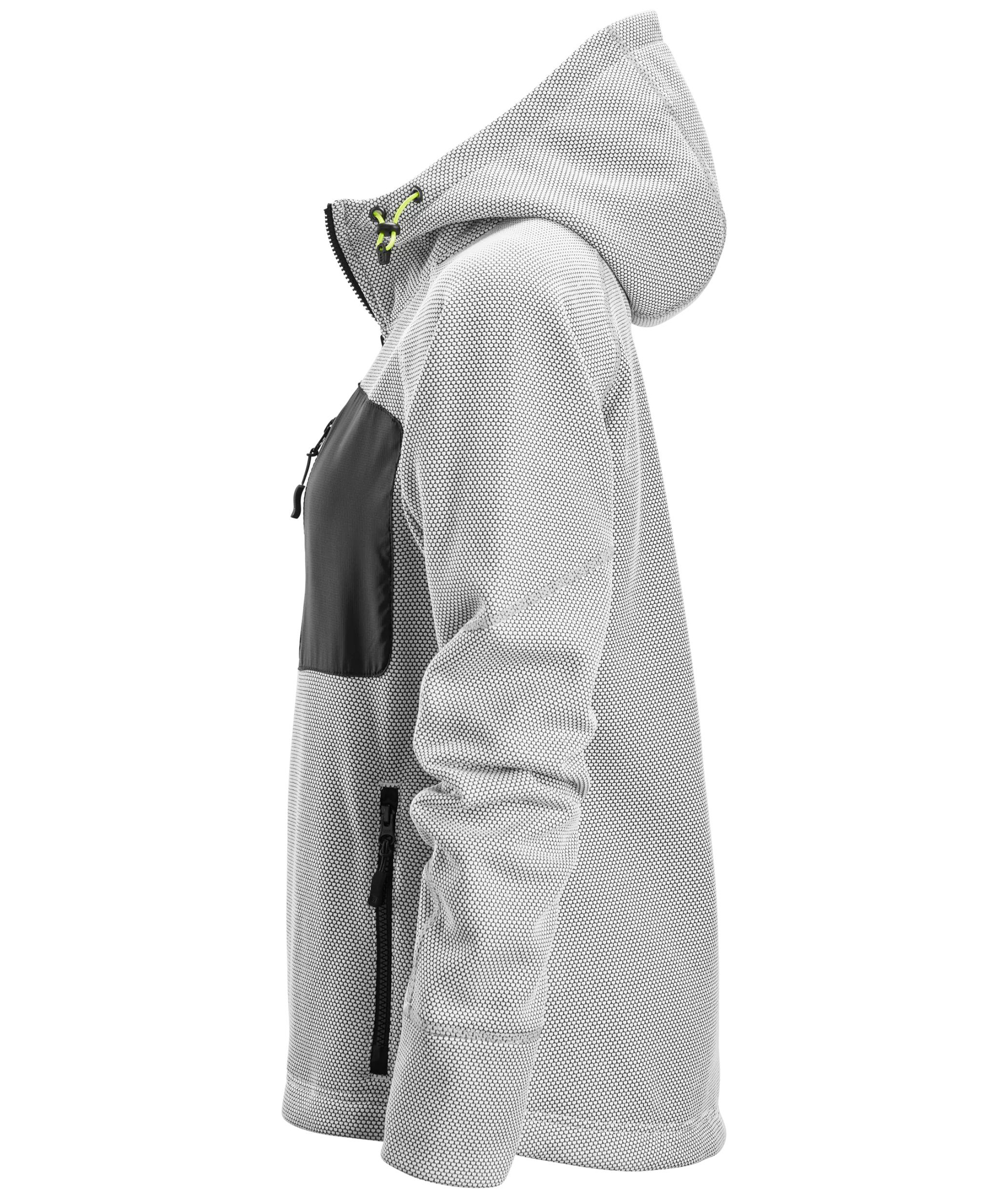 Snickers FlexiWork dame fleece h&aelig;ttetr&oslash;je 8047, White/black, large image number 3