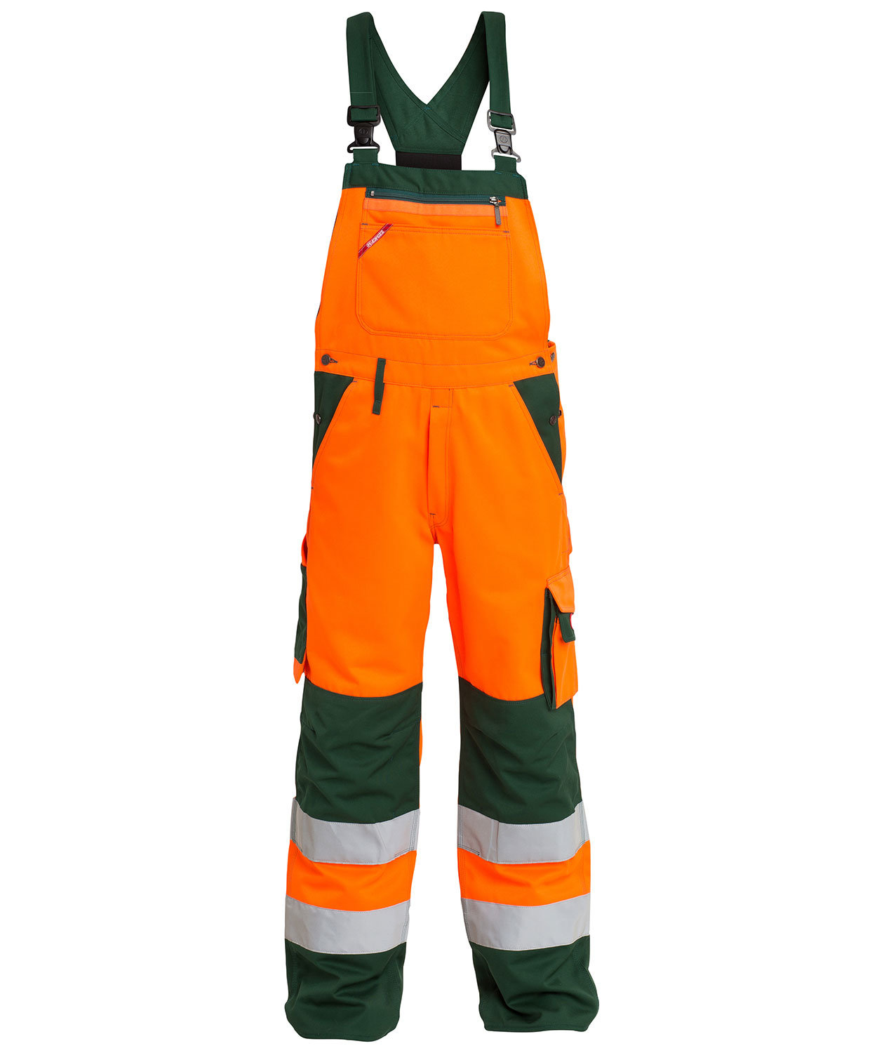 Engel arbejdsoveralls, Hi-vis Orange/Gr&oslash;n
