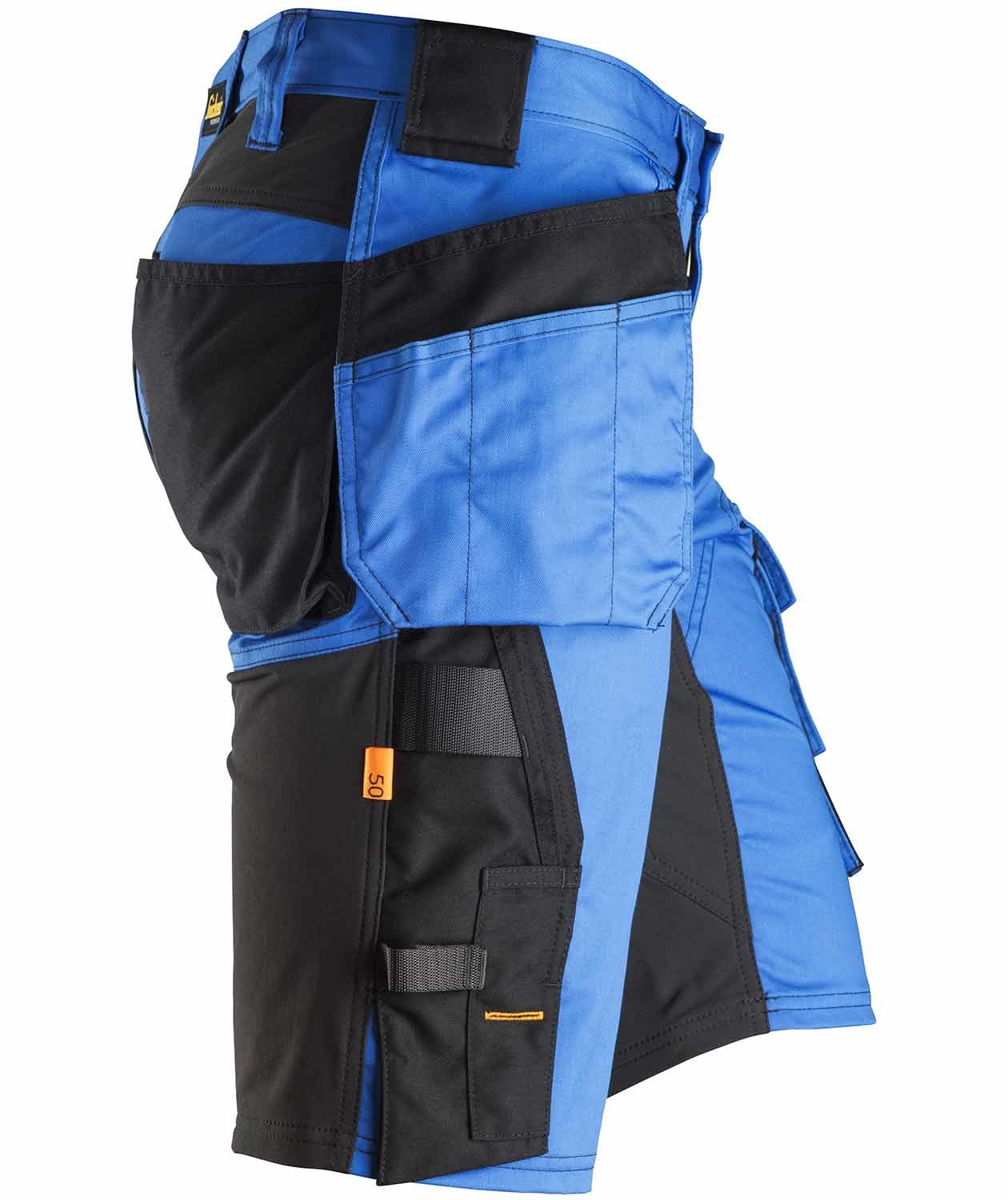 Snickers AllroundWork h&aring;ndv&aelig;rkershorts 6141, Bl&aring;/Sort, large image number 3