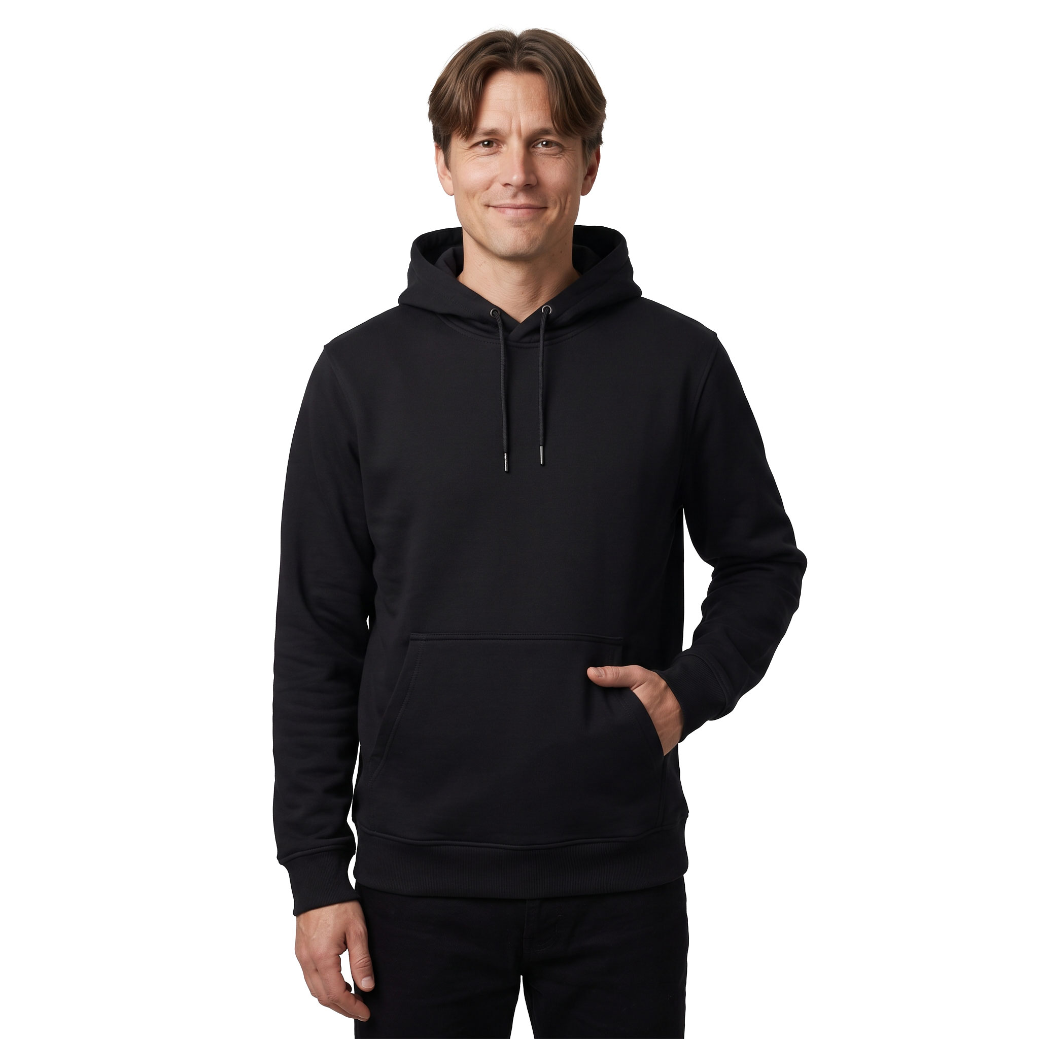 Westborn light hoodie, Black, large image number 2