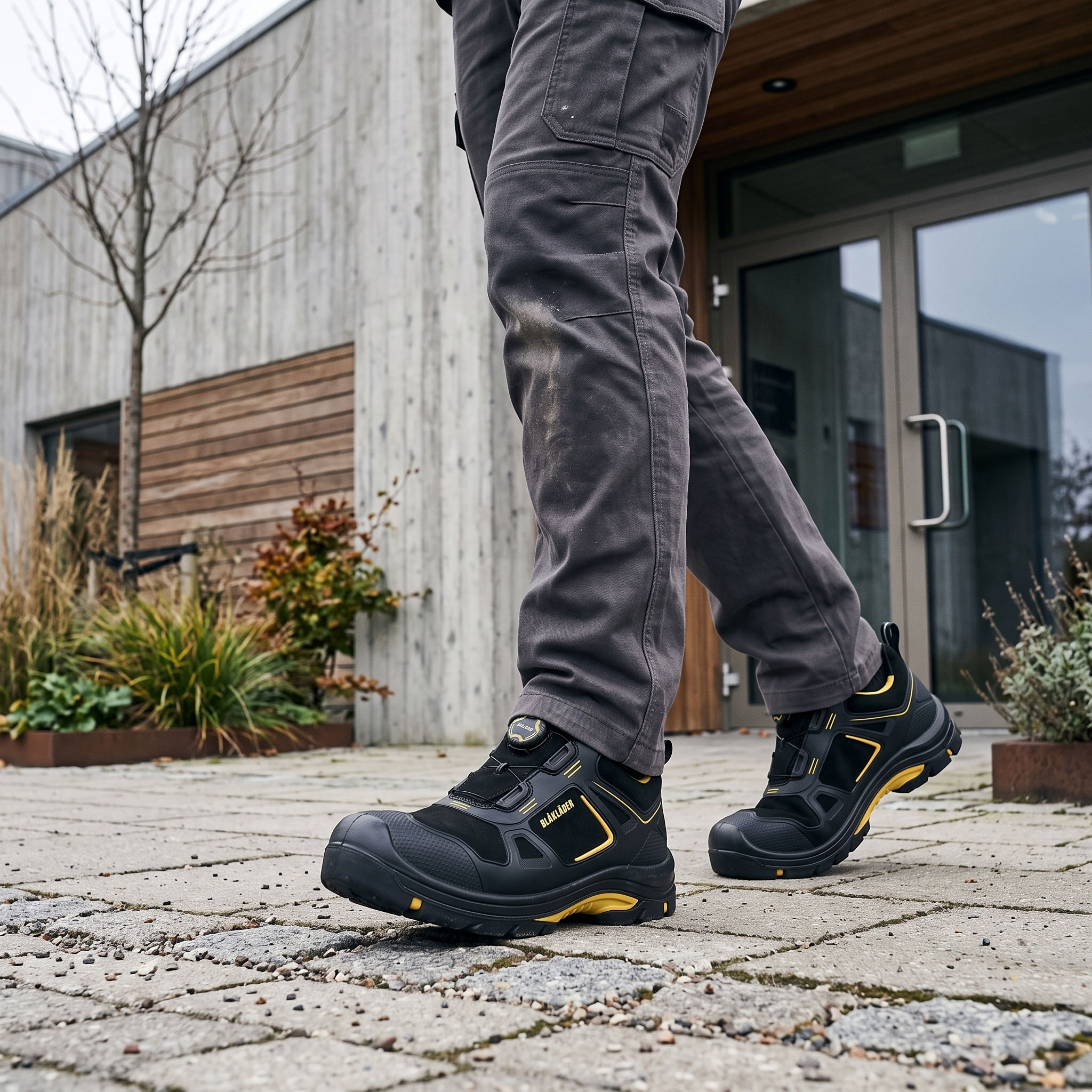 Bl&aring;kl&auml;der Gecko safety shoes S3, Black/Yellow