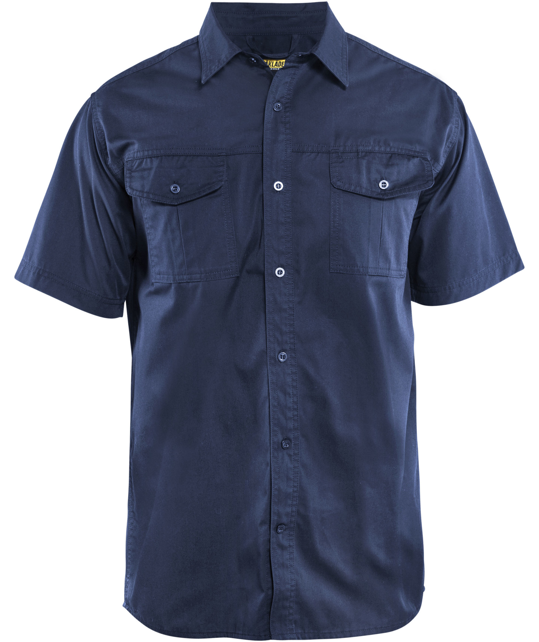 Bl&aring;kl&auml;der&nbsp;kort&auml;rmad skjota