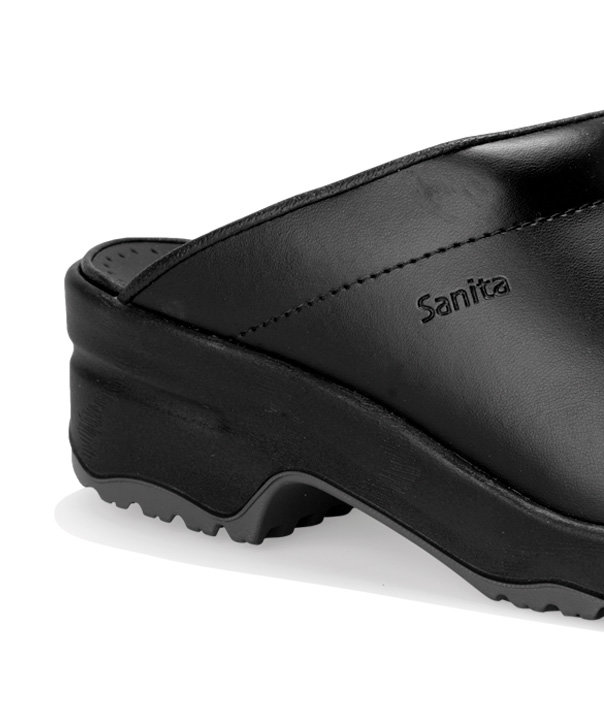 Sanita San Nitril sikkerhedstr&aelig;sko uden h&aelig;lkappe SB, Sort, large image number 2