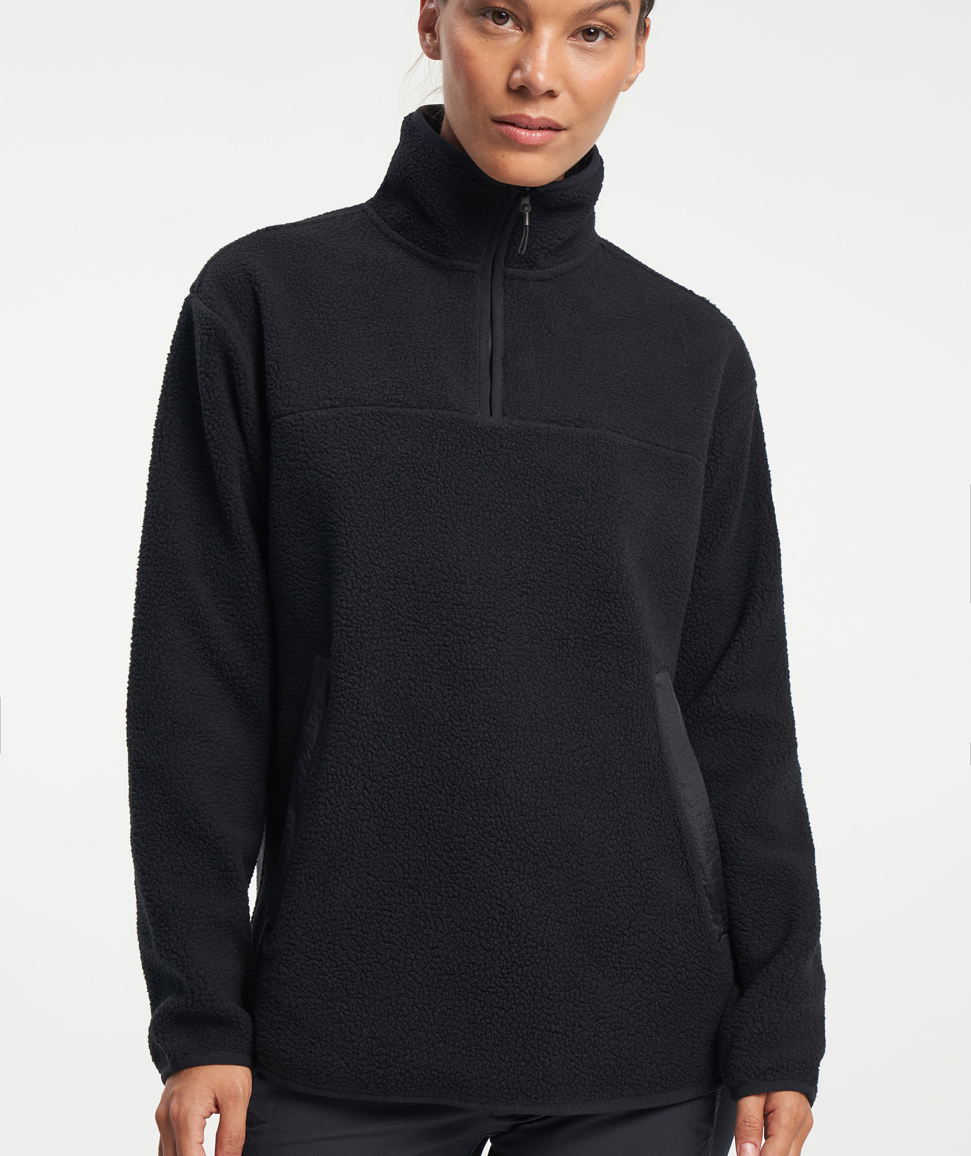 Tenson Yoke dame halfzip fiberpelstr&oslash;je, Black, large image number 6