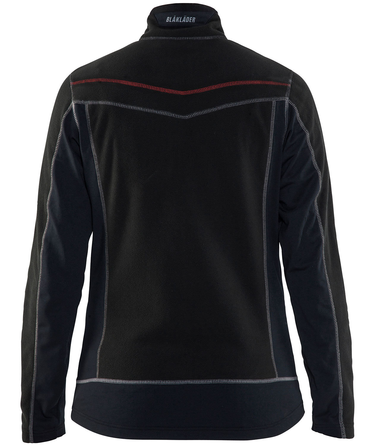 Bl&aring;kl&auml;der Damen Microfleece Jacke, Schwarz/Rot, large image number 2