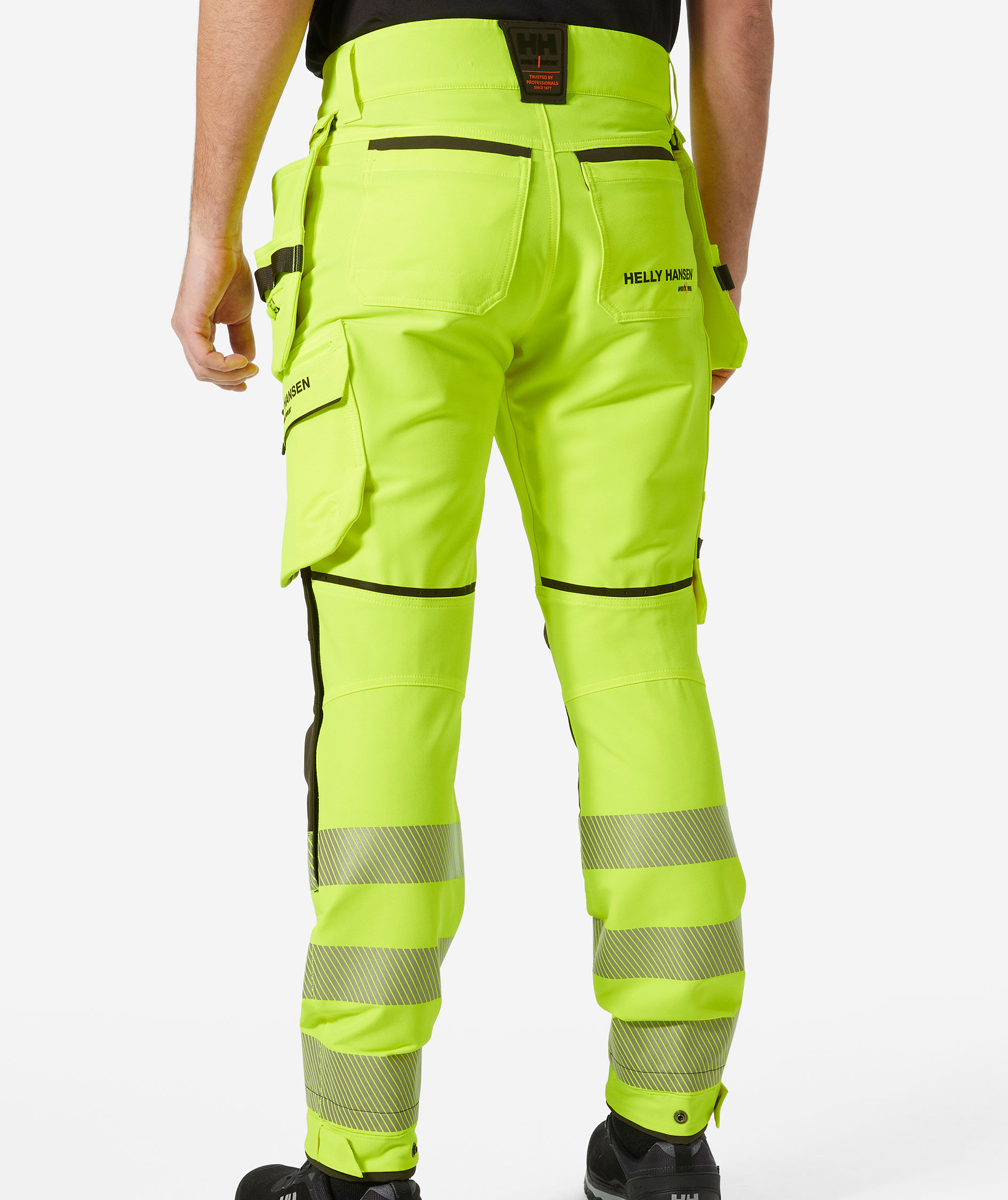 Helly Hansen ICU BRZ Handwerkerhose full stretch, Hi-vis Gelb/Ebony, large image number 3