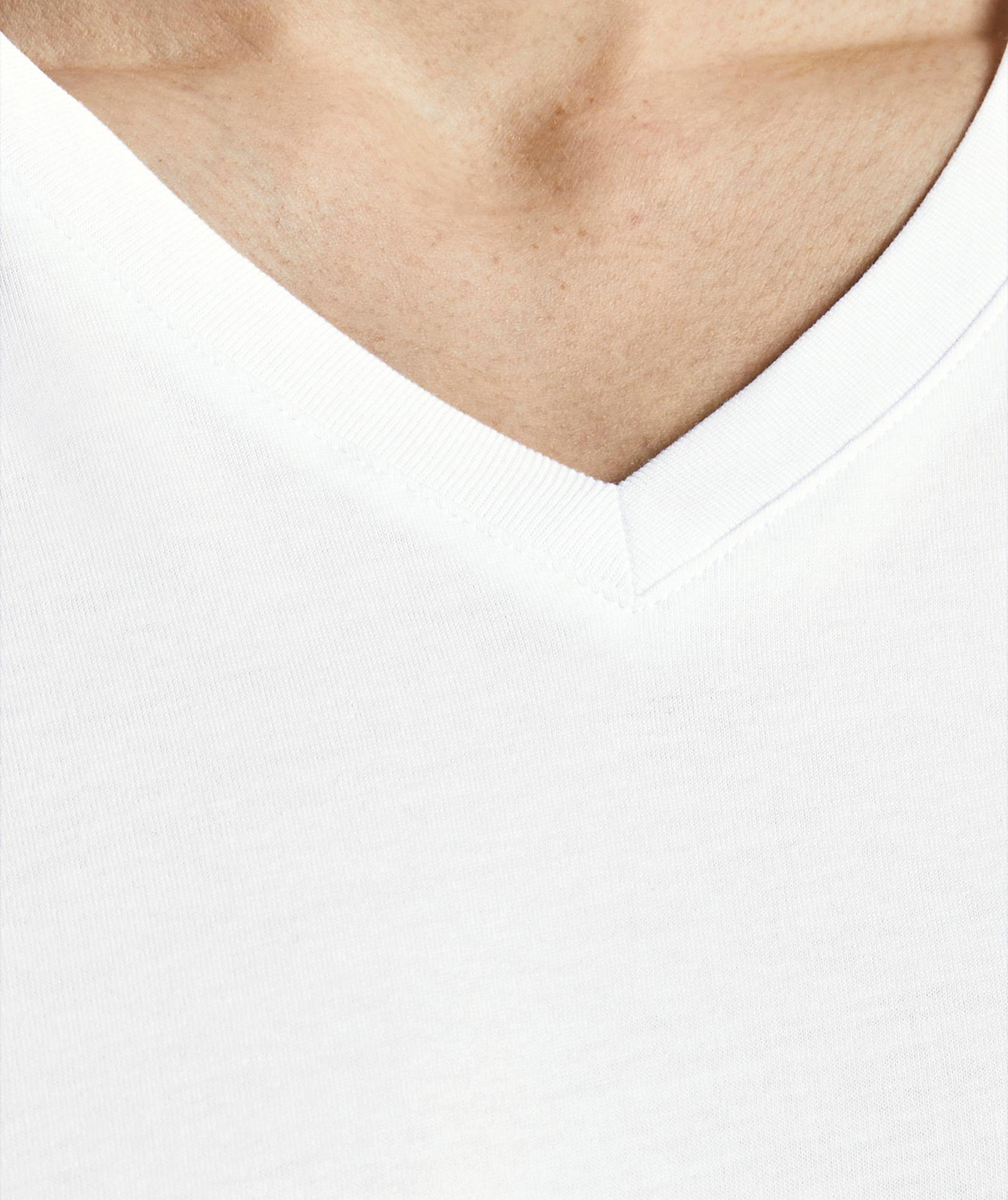 Jack & Jones JABASIC 2-pak kort&aelig;rmet undertr&oslash;je, Hvid, large image number 5