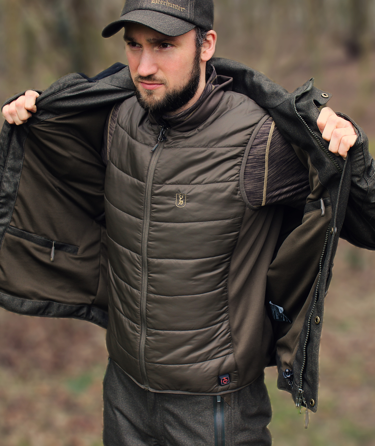 Deerhunter Heat vattert innervest, Deep Green