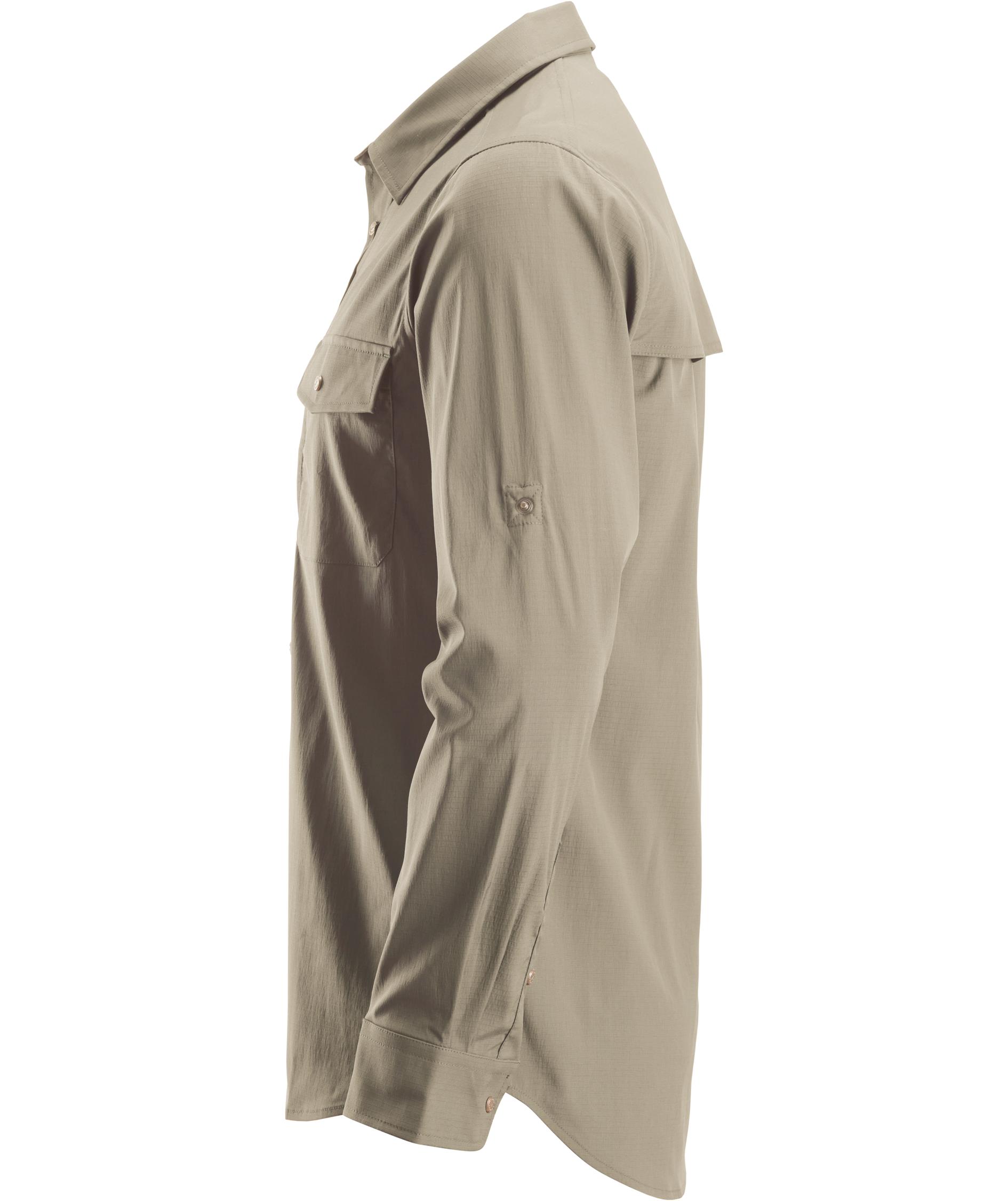 Snickers LiteWork skjorte  8521, Khaki, large image number 3