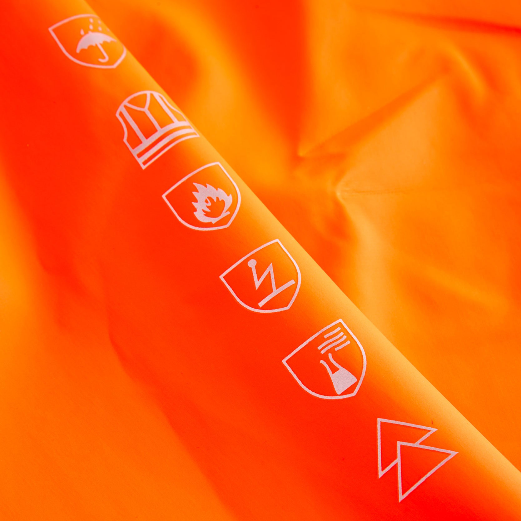 Lyngs&oslash;e Multinorm Regenlatzhose, Hi-vis Orange/Marine, large image number 2