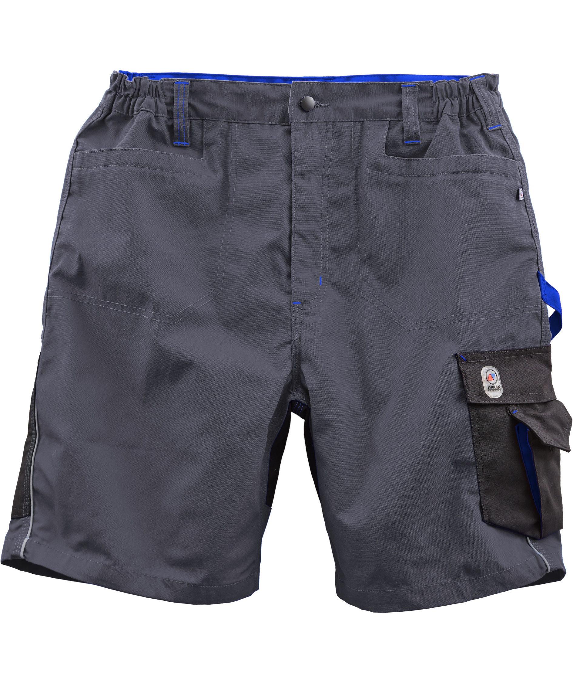 Terrax arbejdsshorts, Dark Grey/Royal Blue