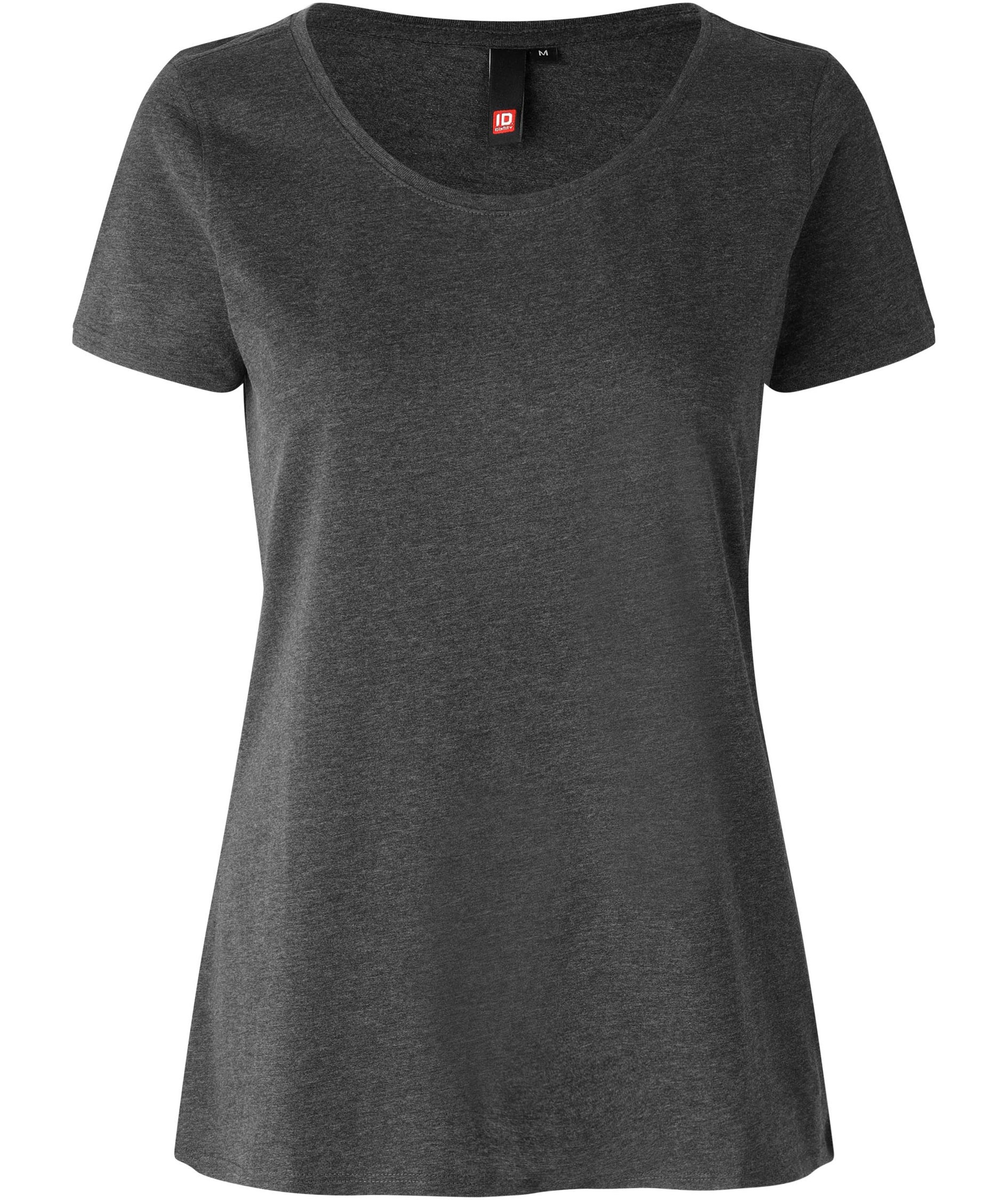 ID Damen T-Shirt, Anthrazitgrau Melange
