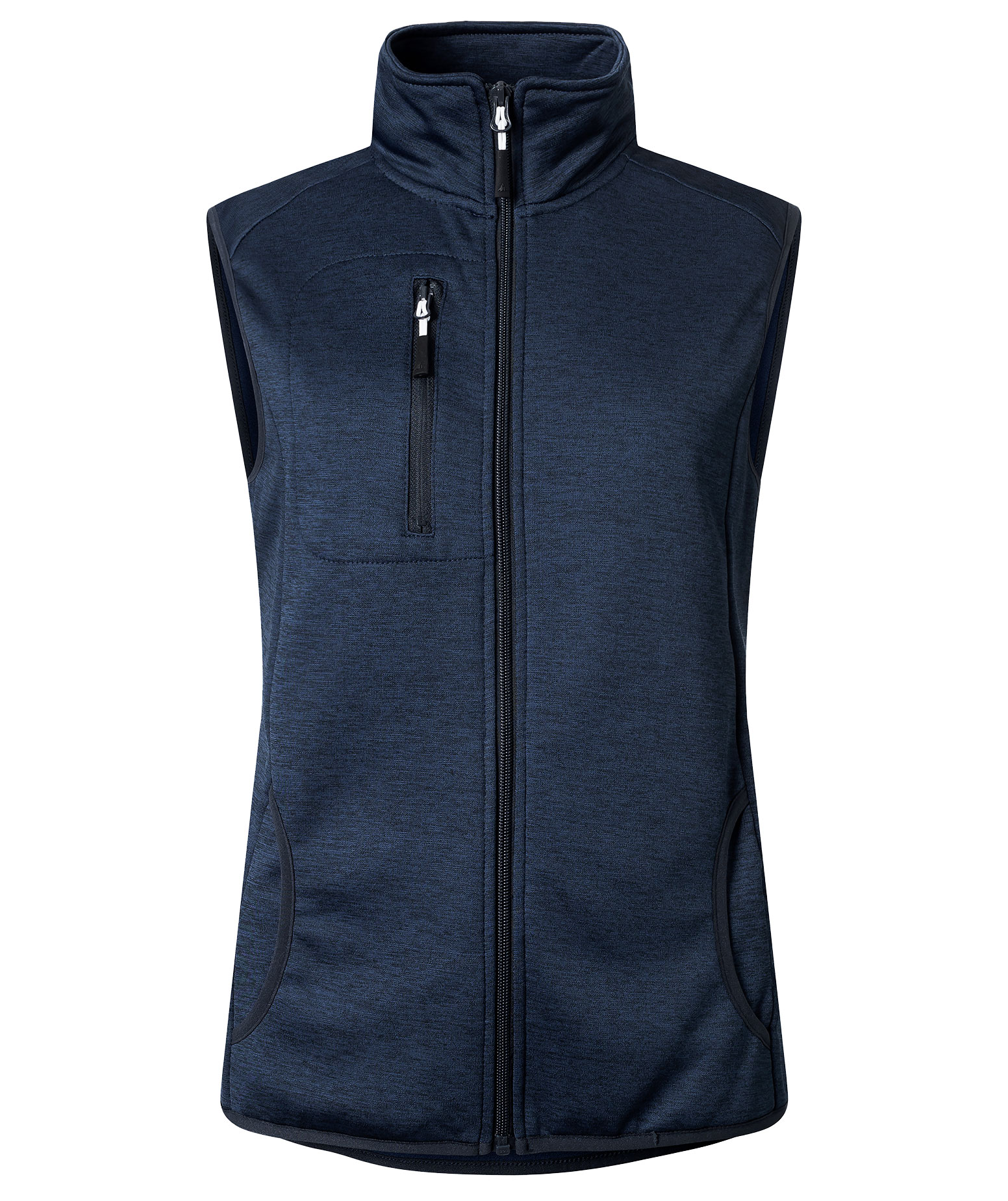 Matterhorn Croz dame fleecevest, Bl&aring; melange, Bl&aring; melange, swatch