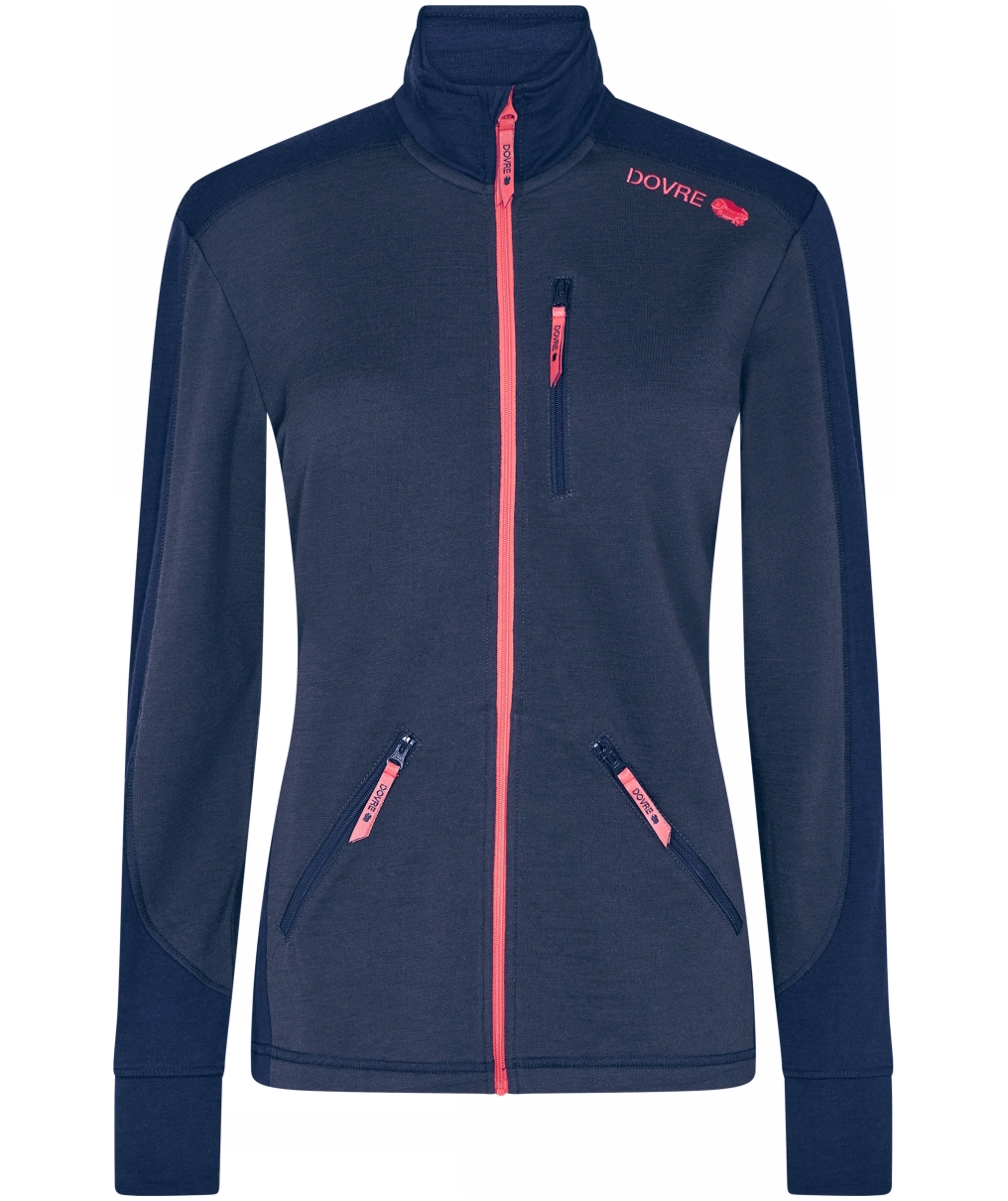 Dovre women's wool midlayer jacket, Navy, large image number 0