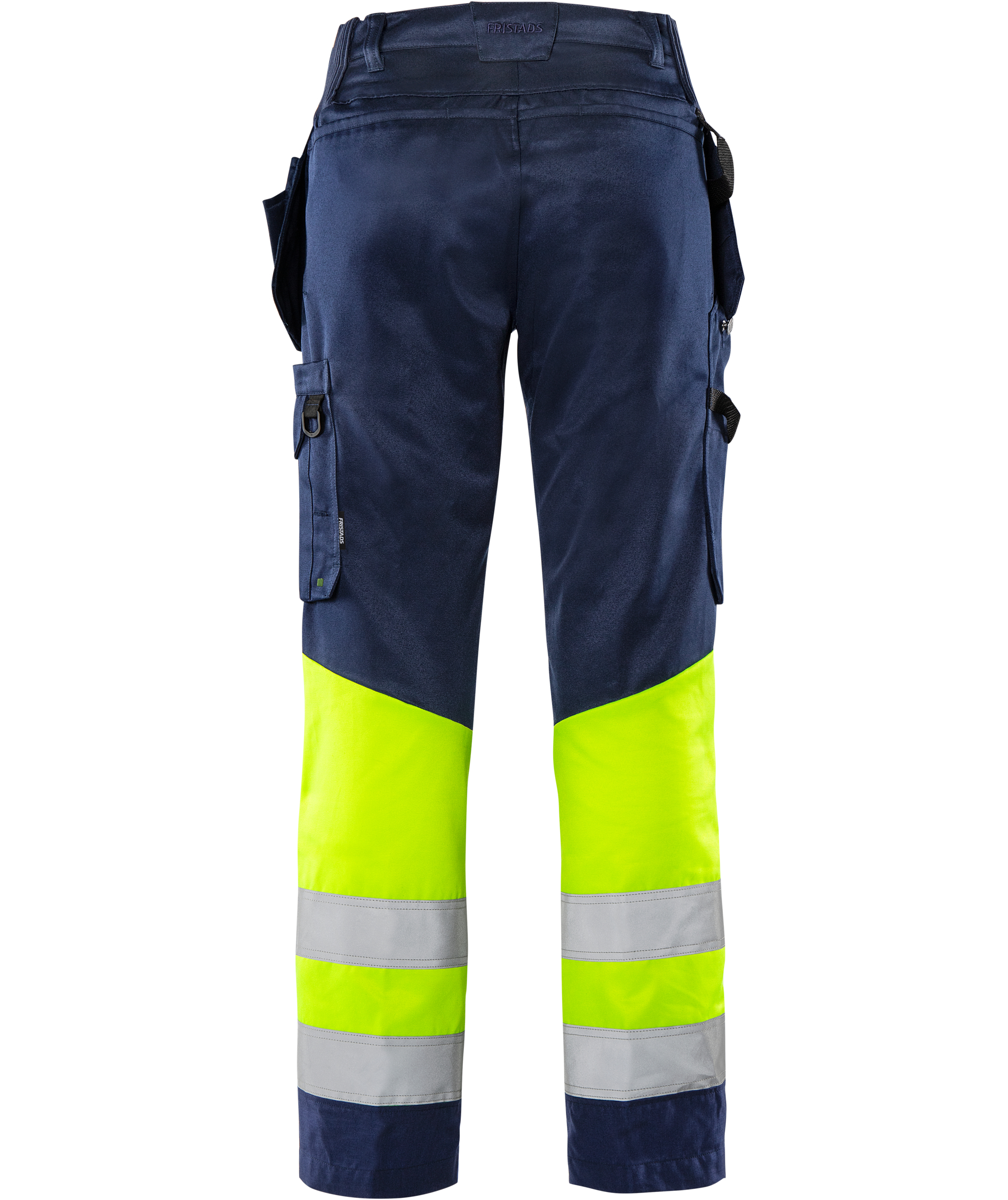 Fristads women's craftsman trousers 2670 GPLU, Hi-Vis yellow/marine