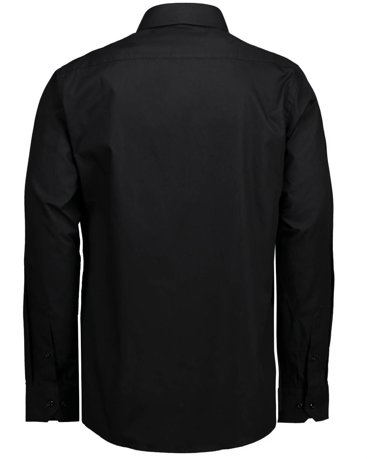 Seven Seas modern fit Fine Twill skjorta, Svart